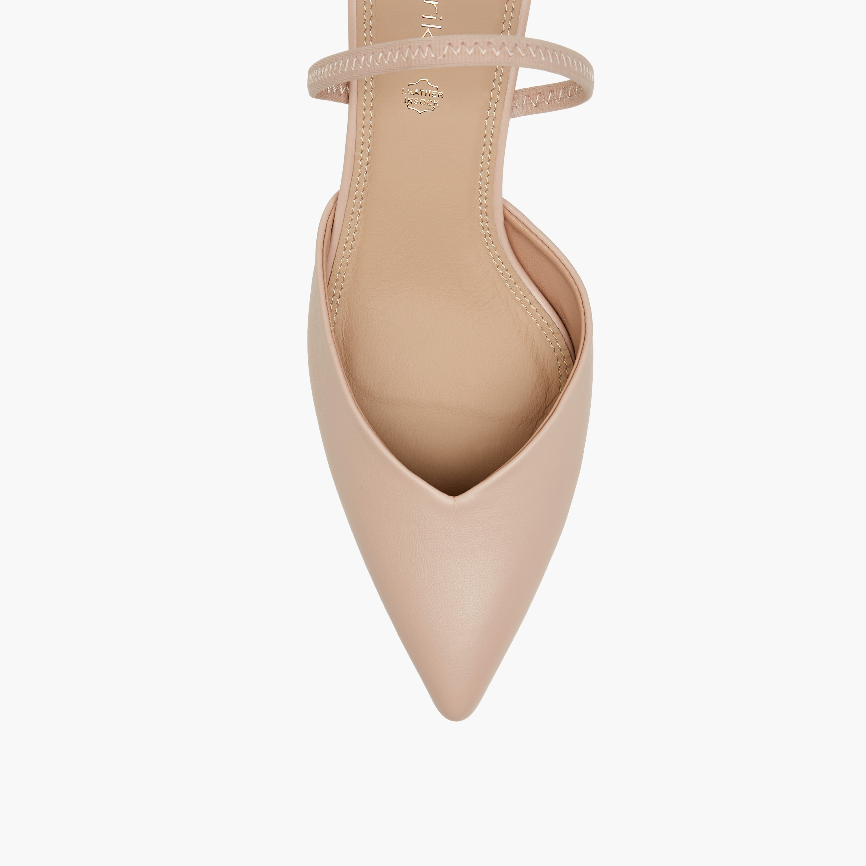 Paprika Pointed Toe Slip-On Shoes with Stiletto Heels-women-shoes-heels-image-4