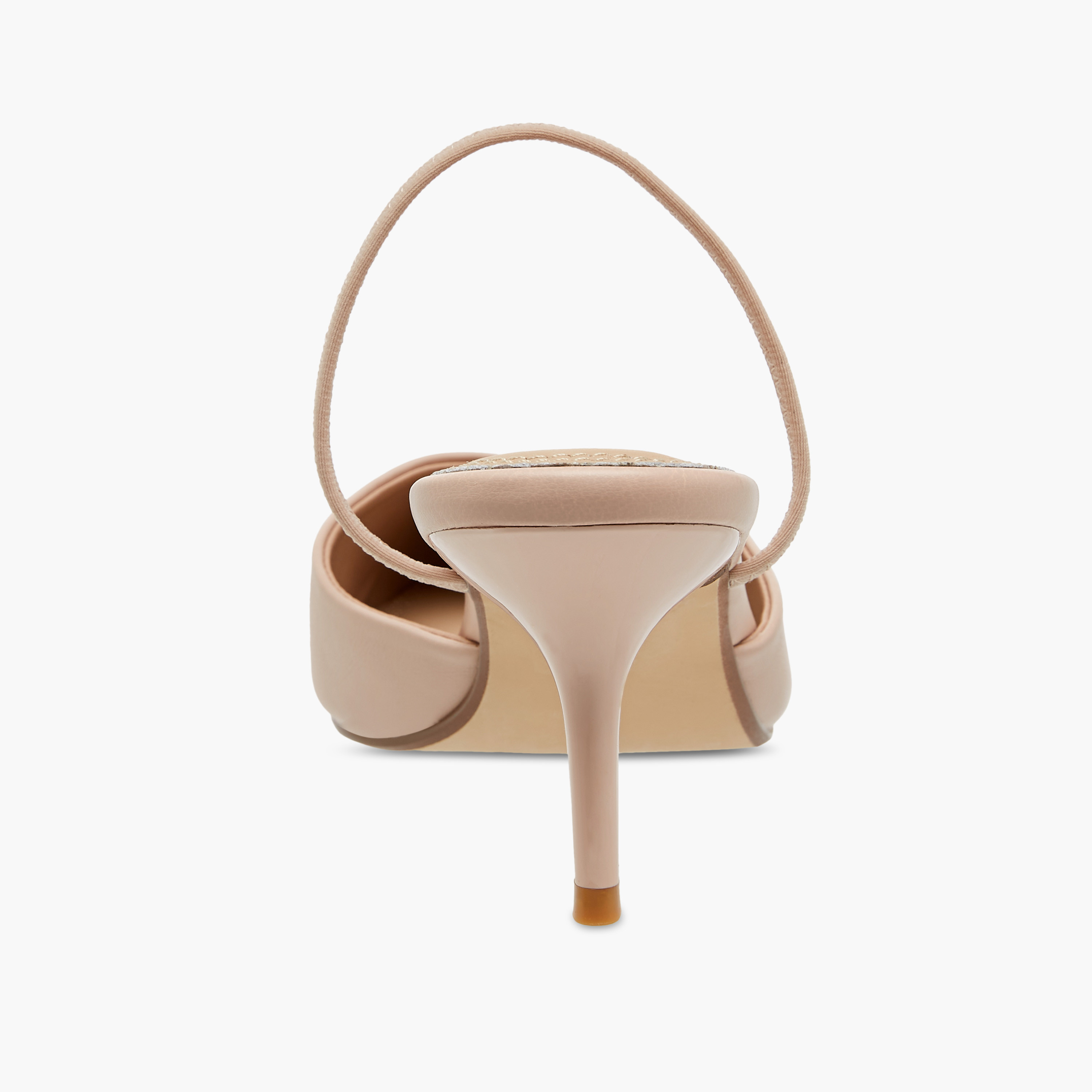 Paprika Pointed Toe Slip-On Shoes with Stiletto Heels-women-shoes-heels-image-5