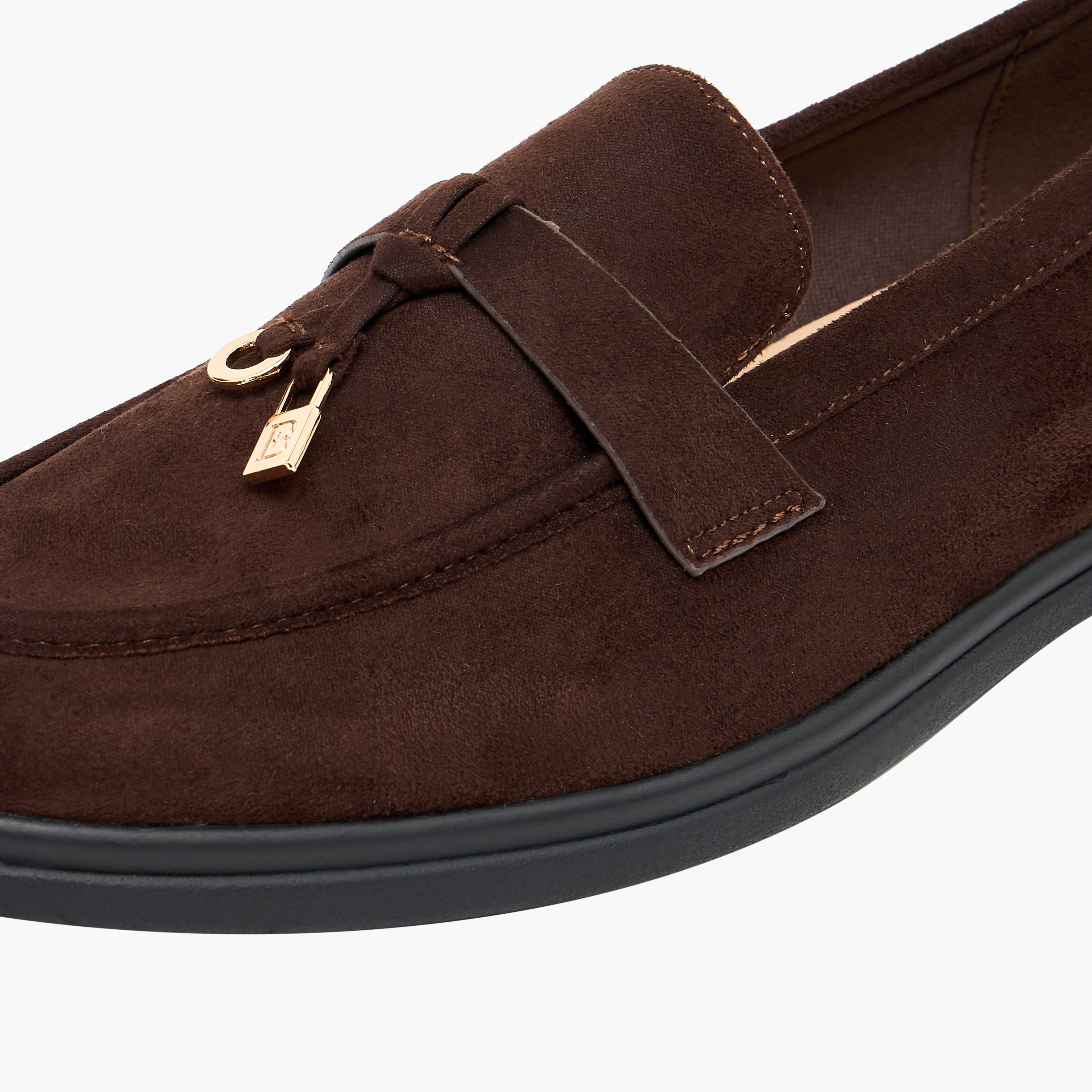 حذاء لوفر بزينة ميتاليك للنساء من فلورا بيلا-women-shoes-flats-loafers-image-4