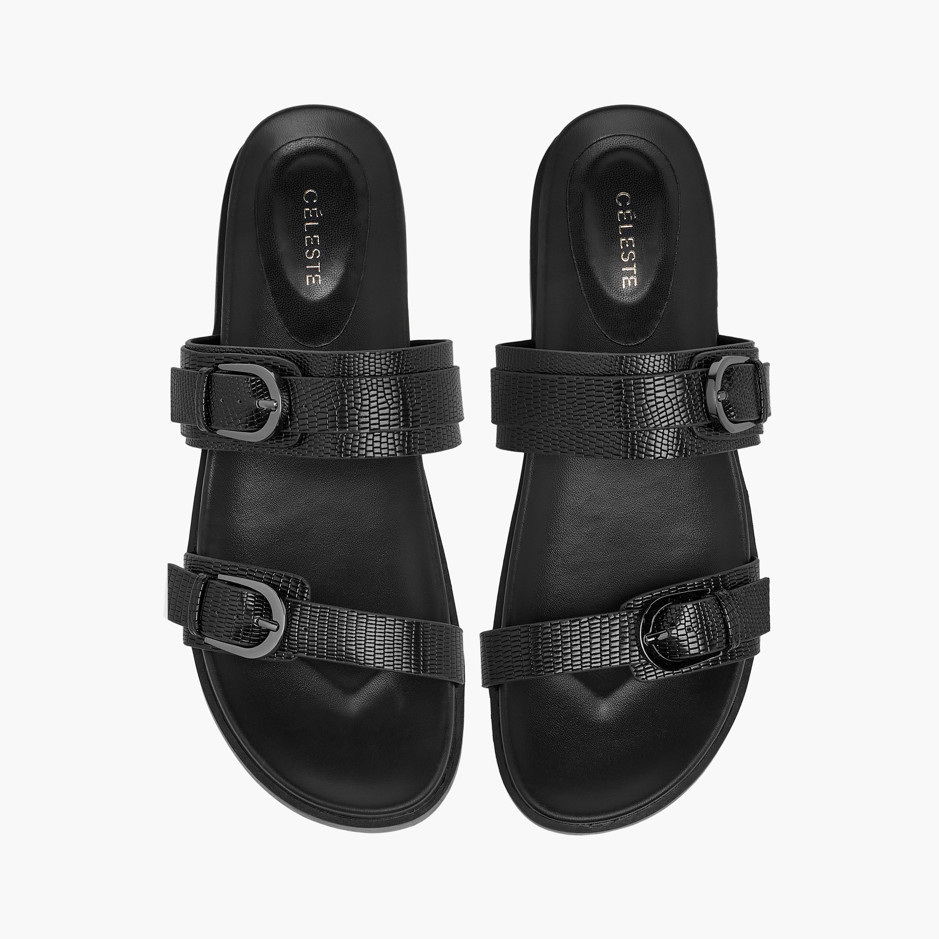 صندل مسطّح سهل الارتداء بإبزيم إغلاق للنساء من سيليست-women-shoes-flats-sandals-image-1