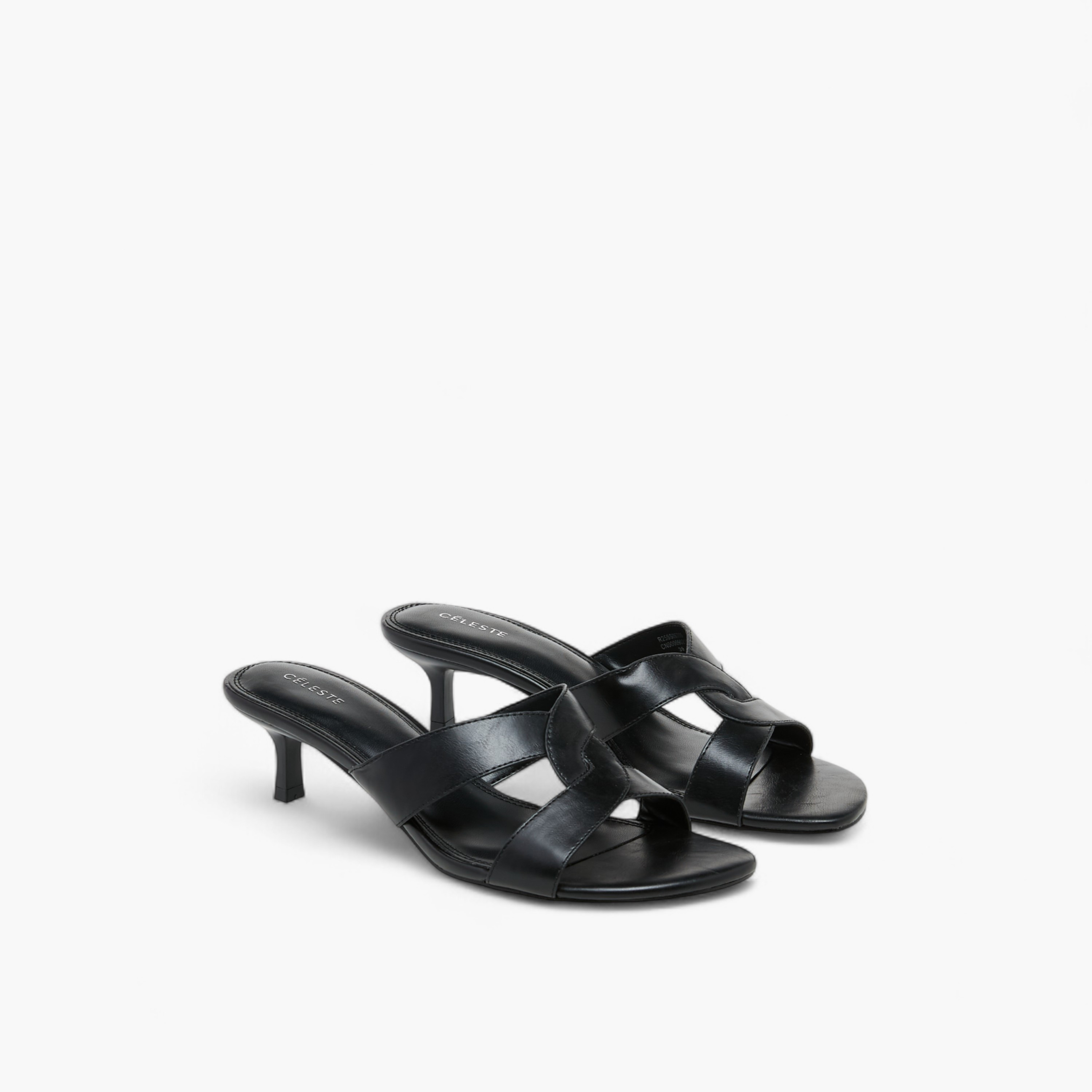 صندل سهل الارتداء بكعب صغير وتفاصيل مفرغة للنساء من سيليست-women-shoes-sandals-heeled-image-6