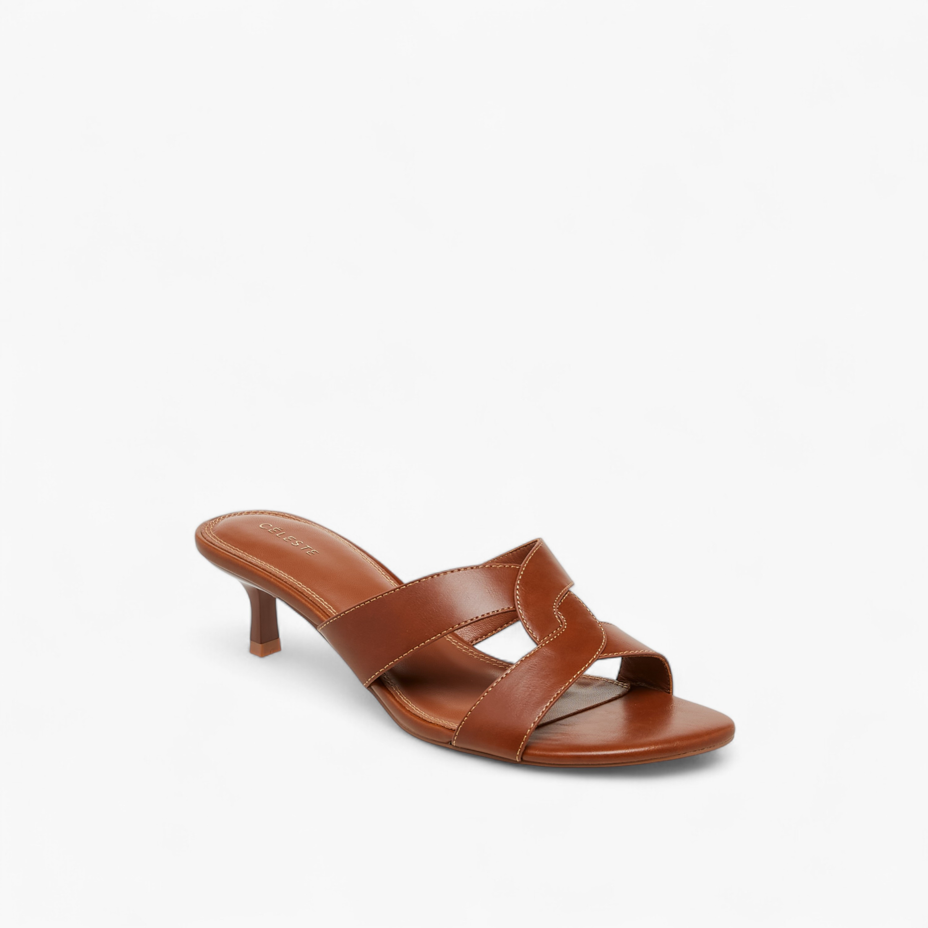 صندل سهل الارتداء بكعب صغير وتفاصيل مفرغة للنساء من سيليست-women-shoes-sandals-heeled-image-2