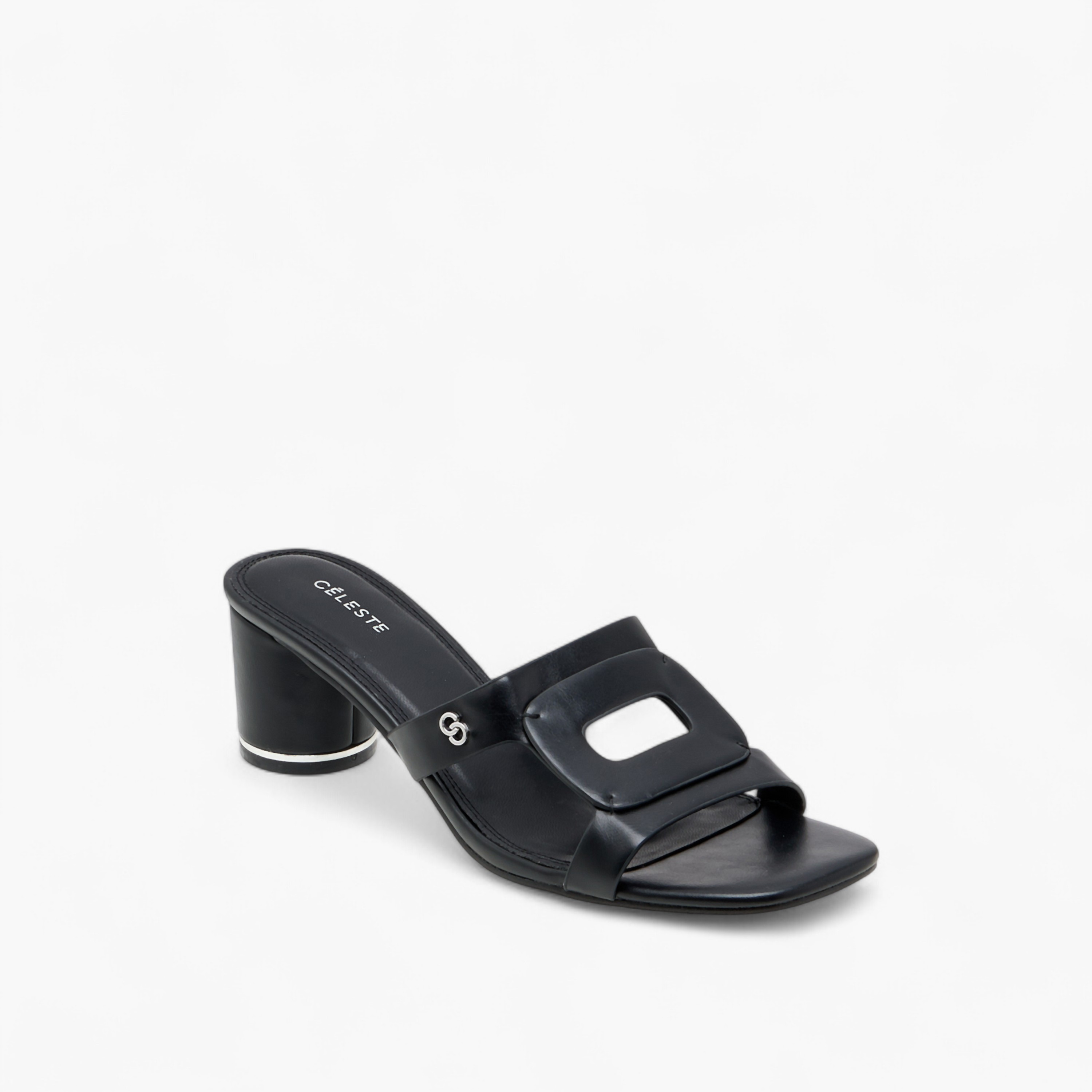 Celeste Women's Cutout Detail Slip-On Sandals with Block Heels-women-shoes-sandals-heeled-image-2