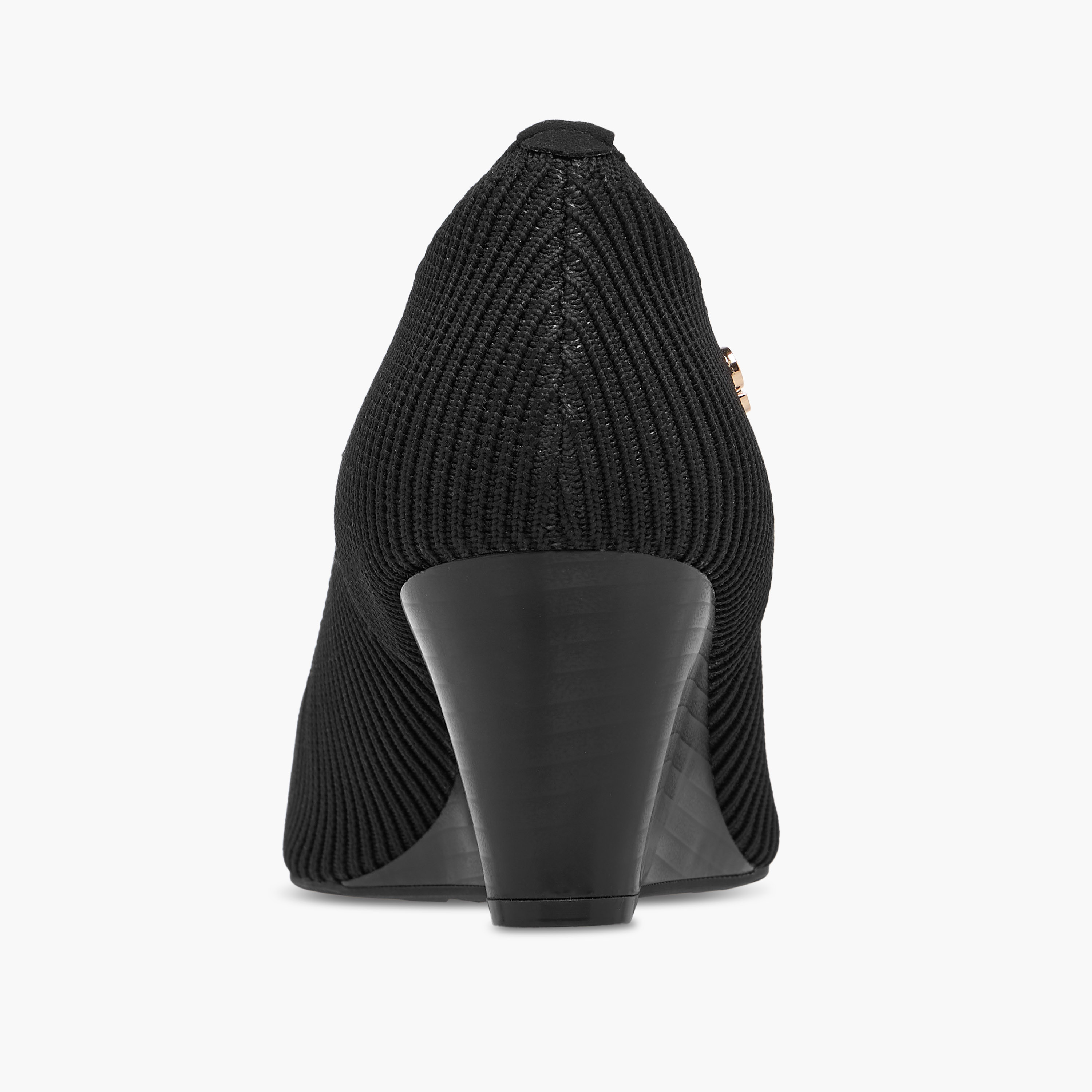 Celeste Women's Textured Slip-On Wedge Heel Shoes-women-shoes-heels-image-6