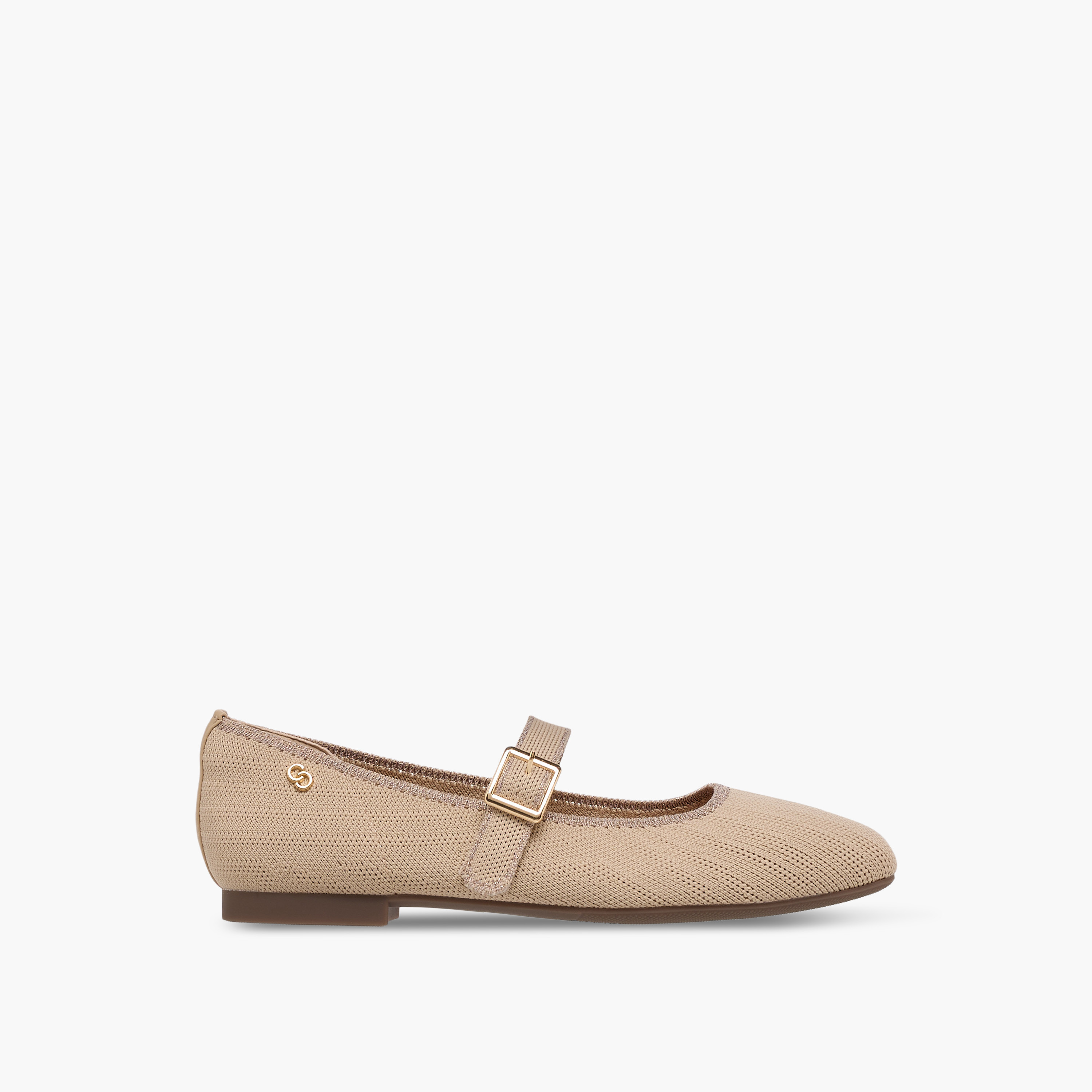 حذاء ماري جين بارز الملمس بإبزيم إغلاق للنساء من سيليست-women-shoes-ballerinas-image-3