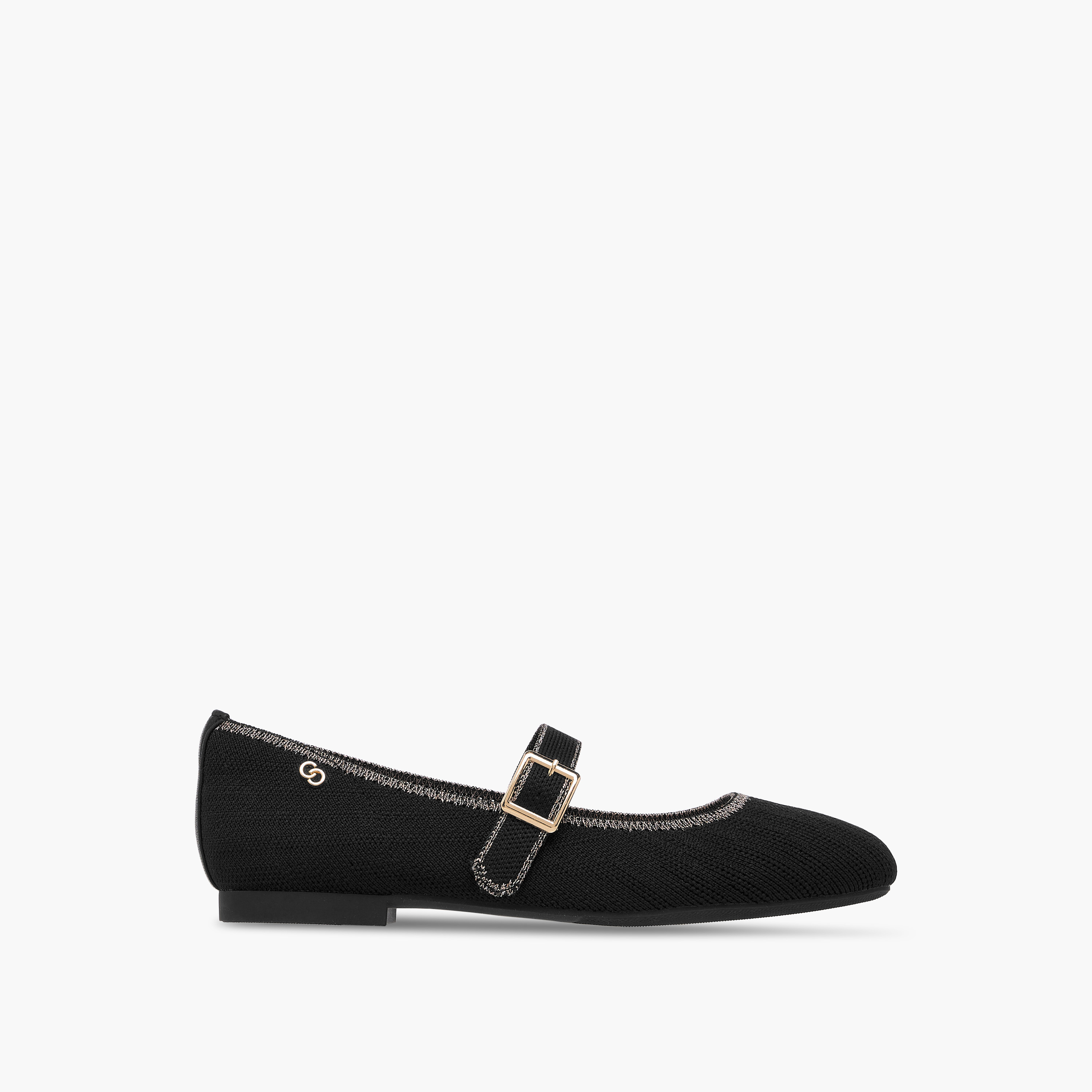 Celeste Women's Textured Mary Jane Shoes with Buckle Closure-women-shoes-ballerinas-image-3
