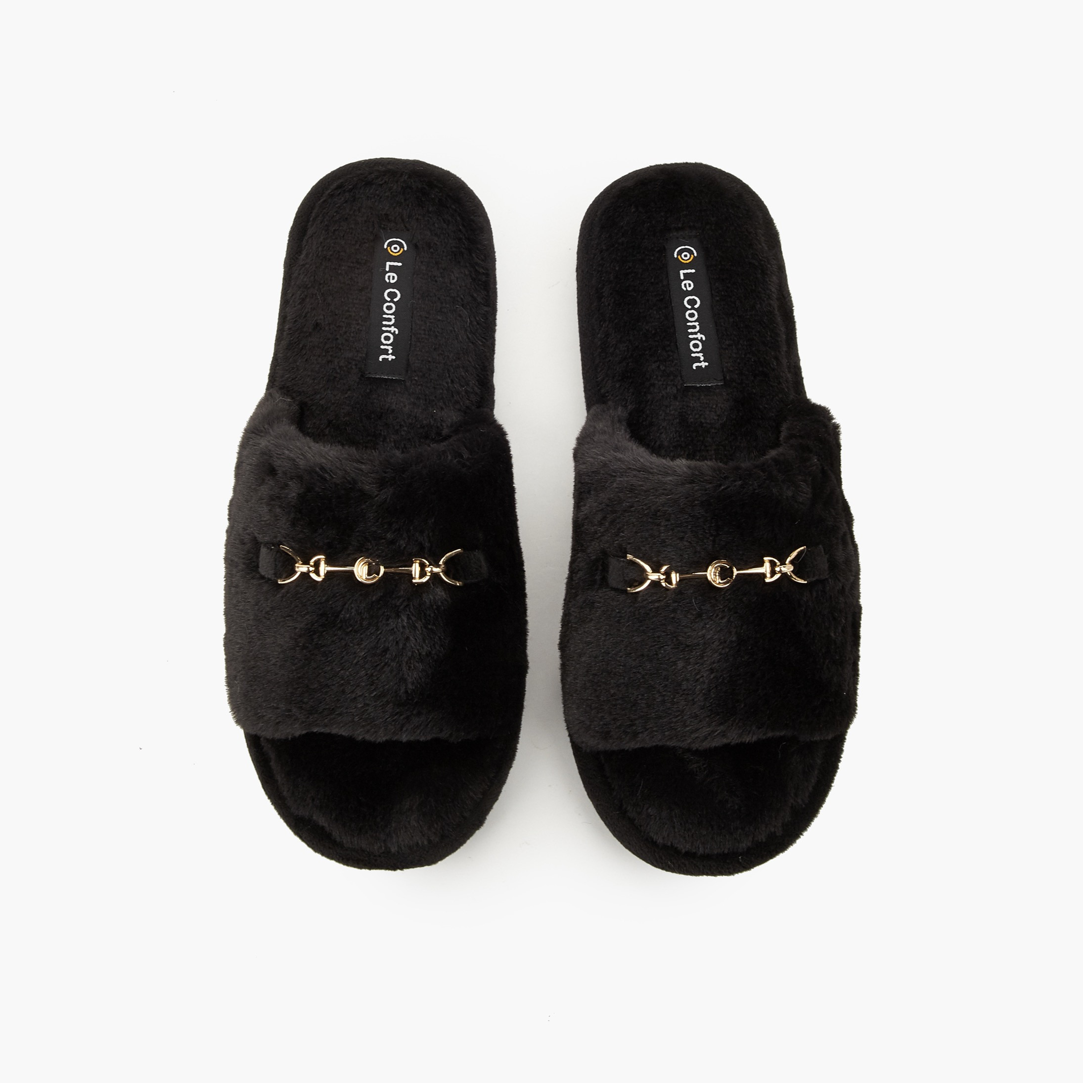 Le Confort Women Faux Fur Bedroom Slides-women-shoes-bedroomslippers-image-1