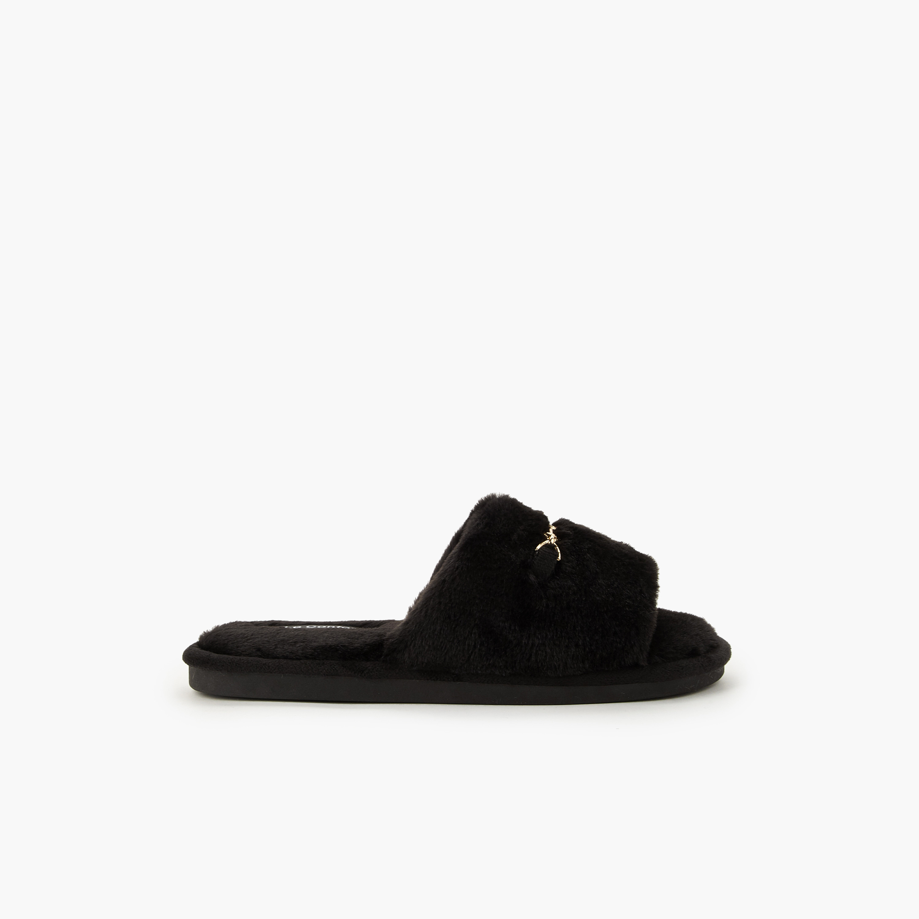 Le Confort Women Faux Fur Bedroom Slides-women-shoes-bedroomslippers-image-2