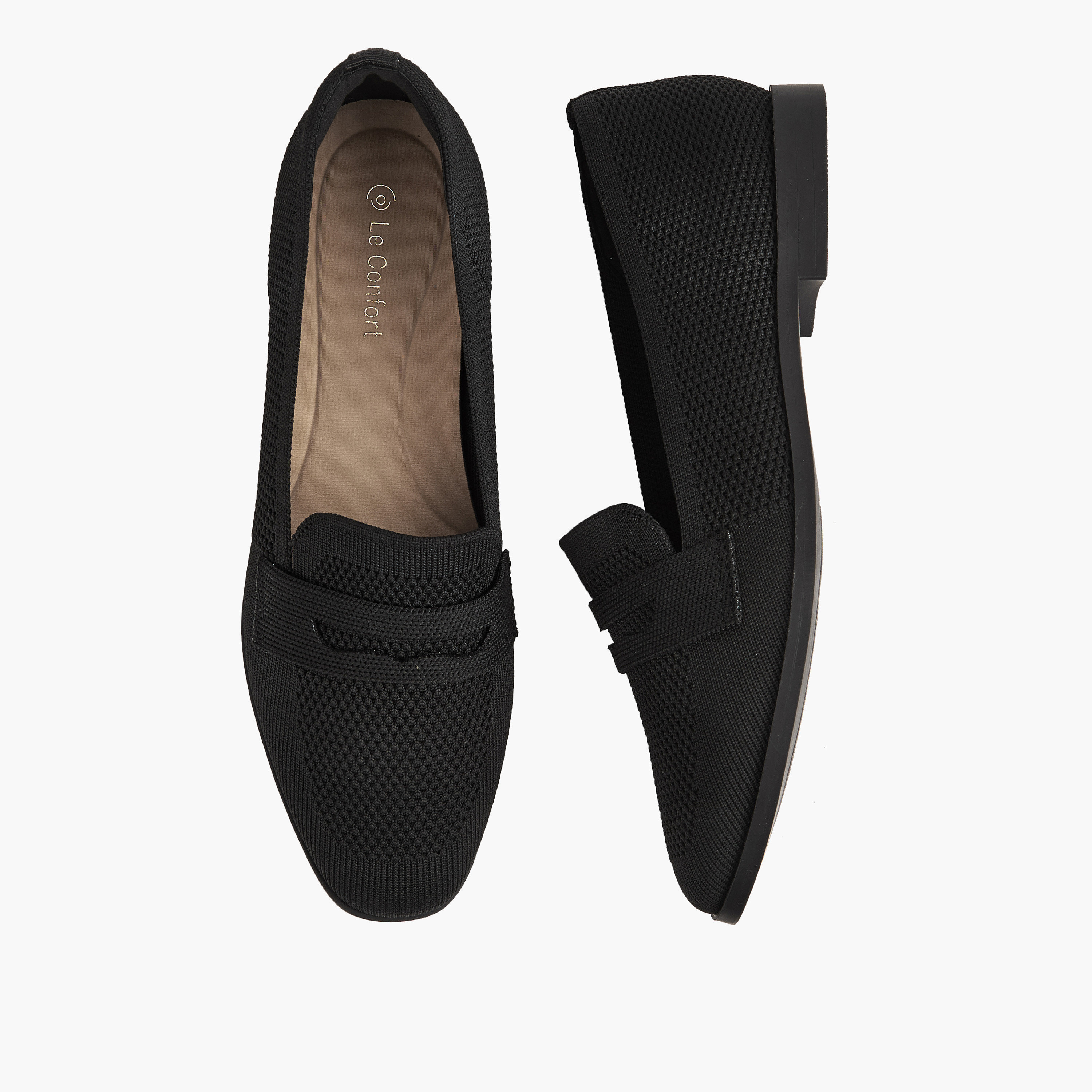 حذاء لوفر بارز الملمس سهل الارتداء من لو كونفورت-women-shoes-loafersandmoccasins-image-1