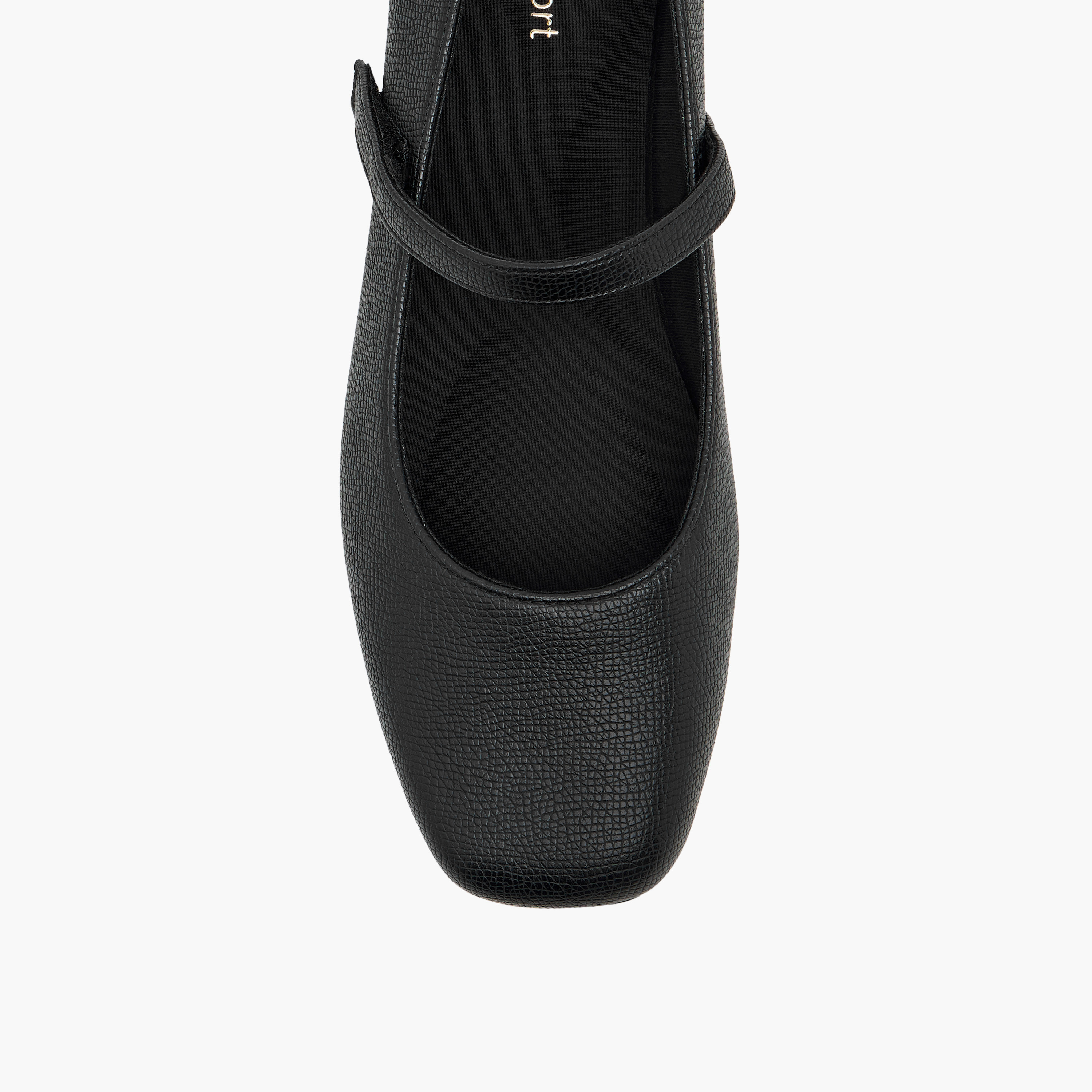 حذاء ماري جين بارز الملمس بشريط إغلاق من لو كونفورت-women-shoes-heels-image-4