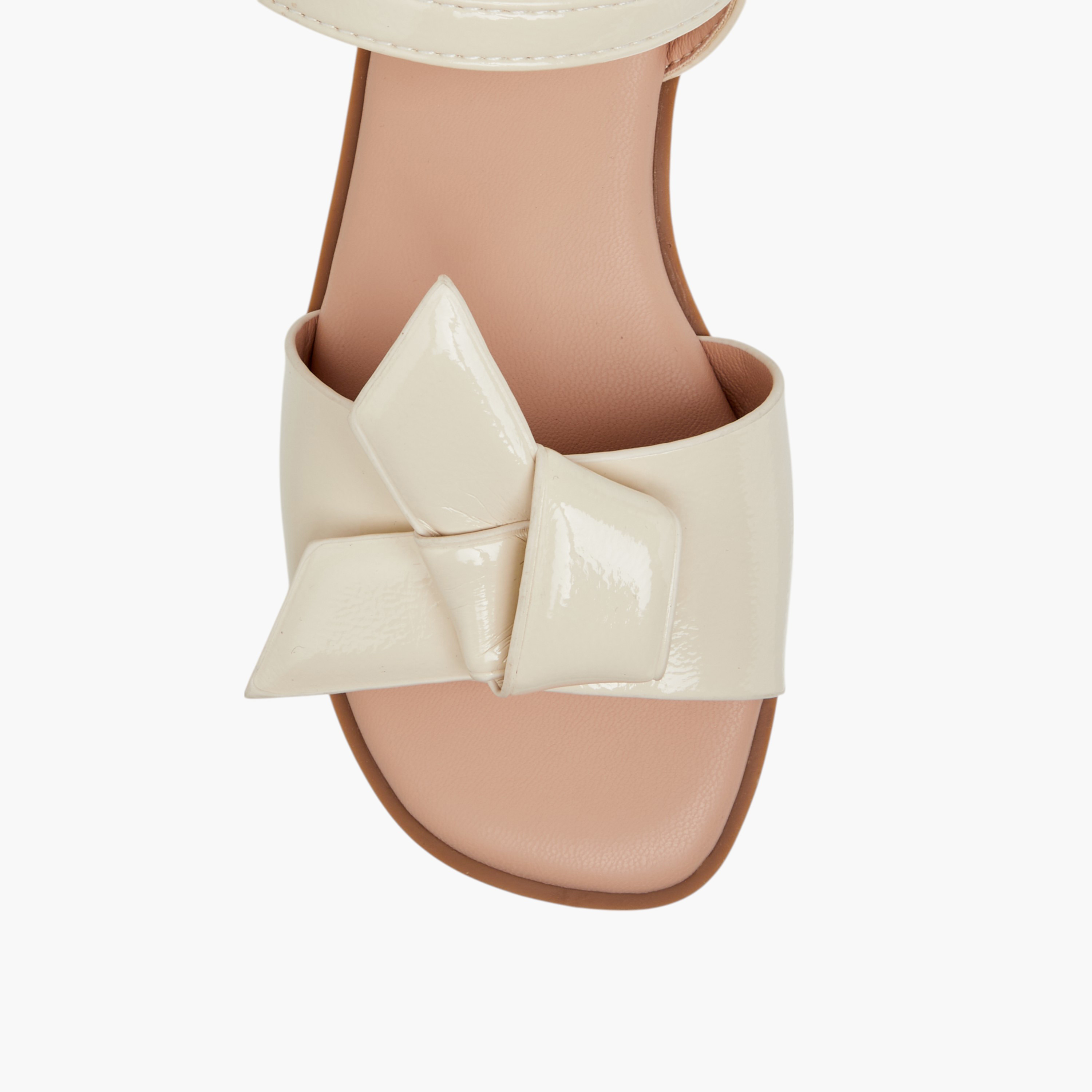 Little Missy Bow Accent Sandals with Hook and Loop Closure-girls-shoes-sandals-image-2