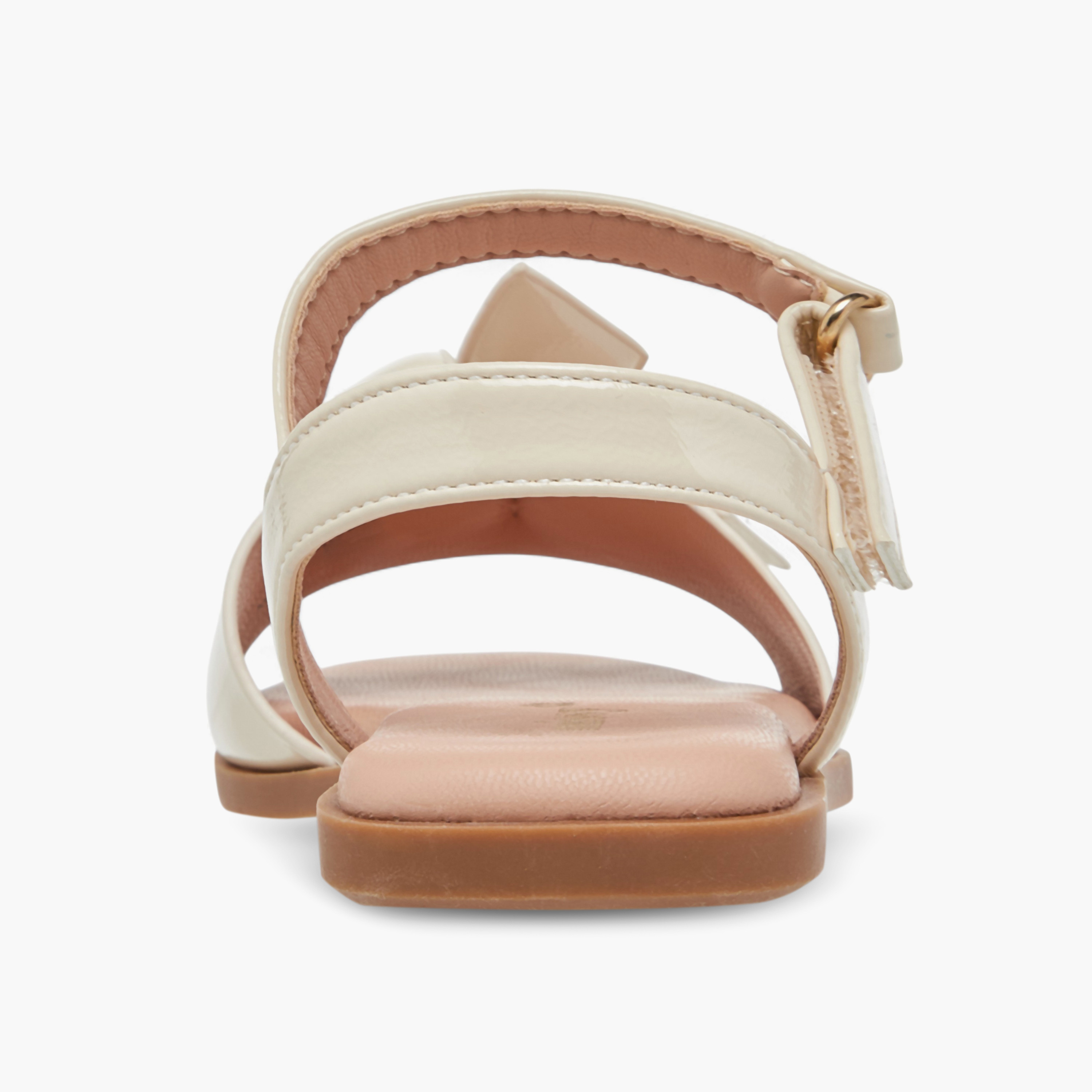 Little Missy Bow Accent Sandals with Hook and Loop Closure-girls-shoes-sandals-image-4