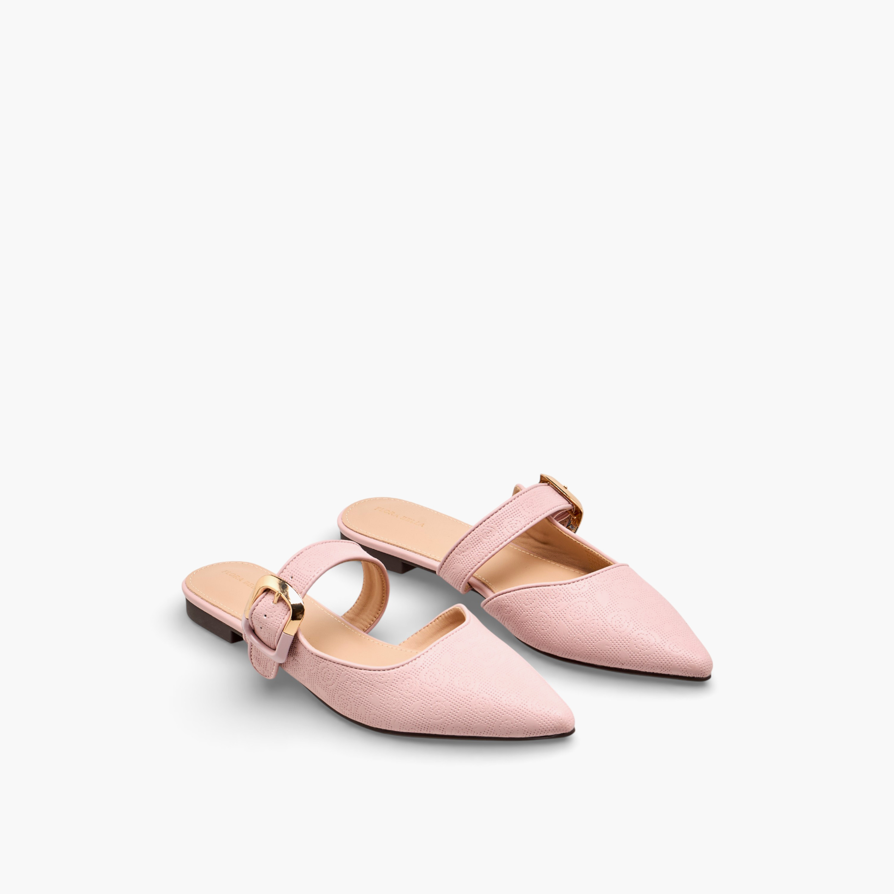 حذاء بزهور بارزة الملمس ومقدمة مدببة للنساء من فلورا بيلا-women-shoes-flats-sandals-image-1