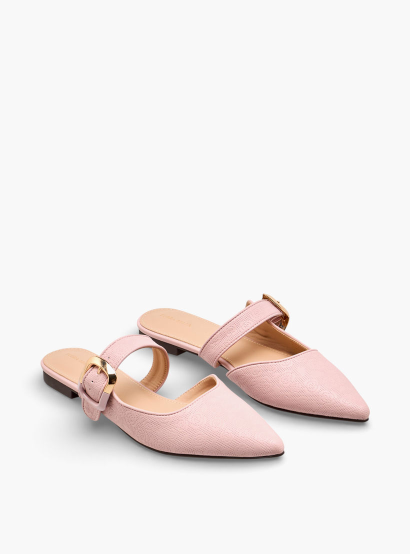 حذاء بزهور بارزة الملمس ومقدمة مدببة للنساء من فلورا بيلا-women-shoes-flats-sandals-image-1
