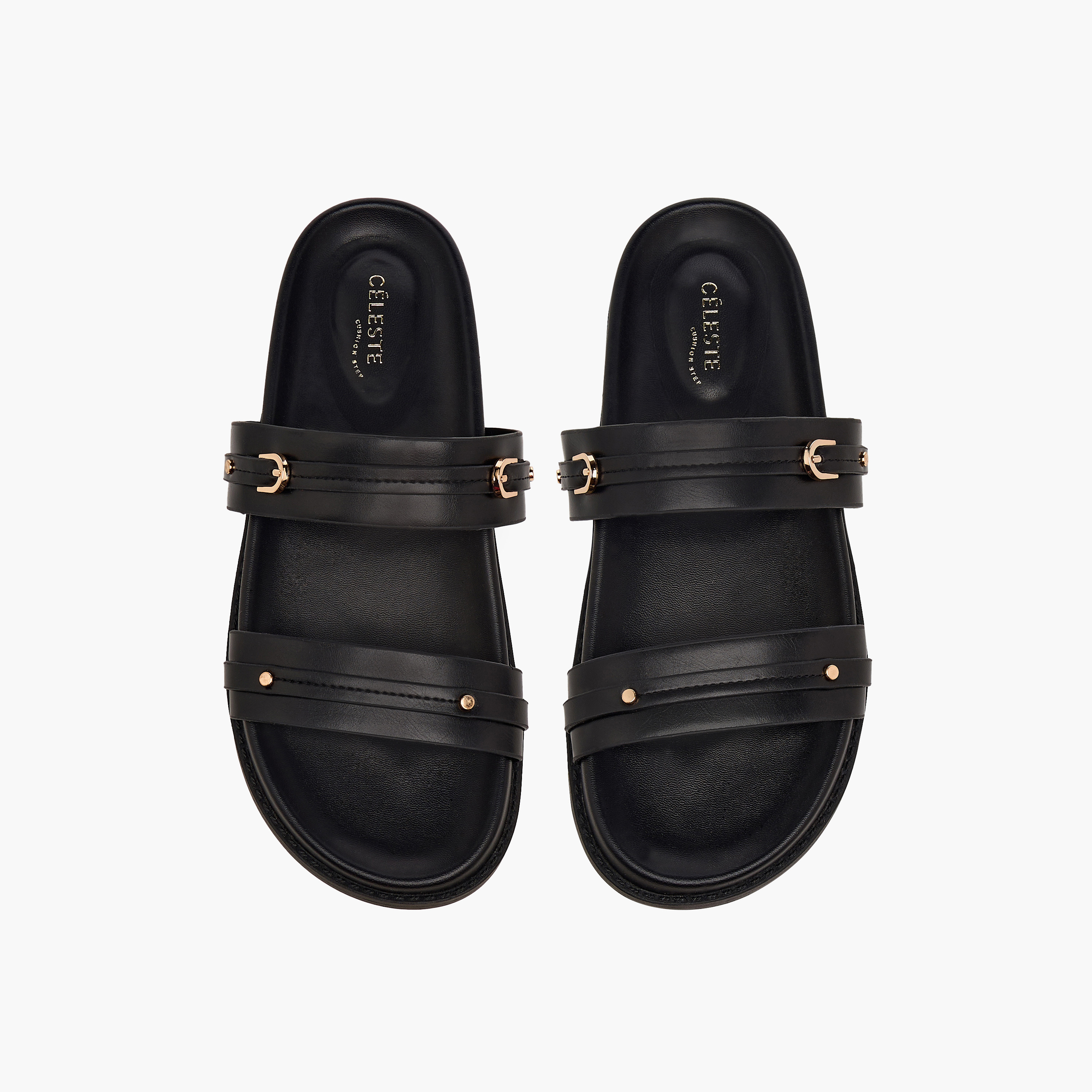 صندل مسطح بتفاصيل إبزيم للنساء من سيليست-women-shoes-sandals-flats-image-1
