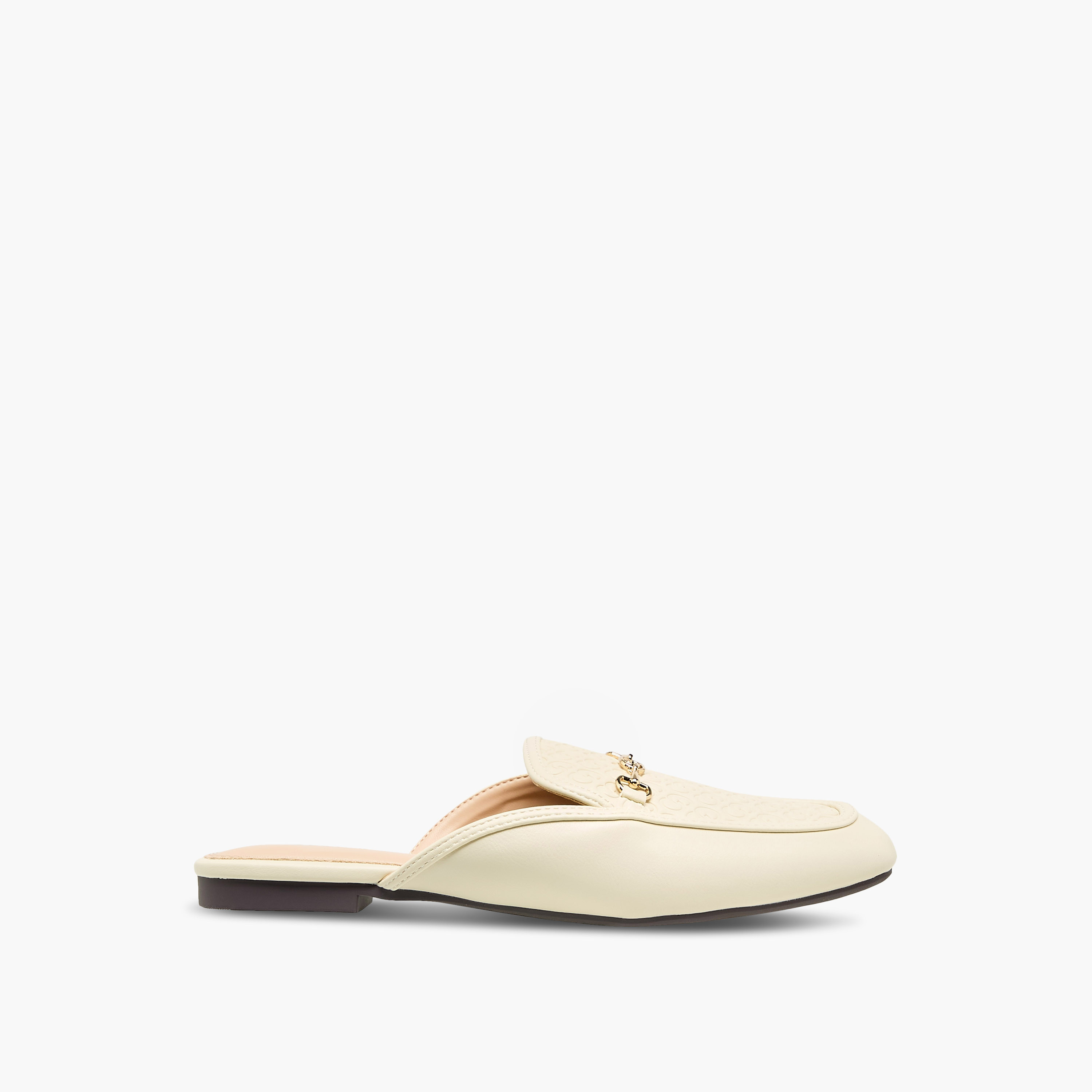 Celeste Women Monogram Embossed Mules-women-shoes-flats-mules-image-3