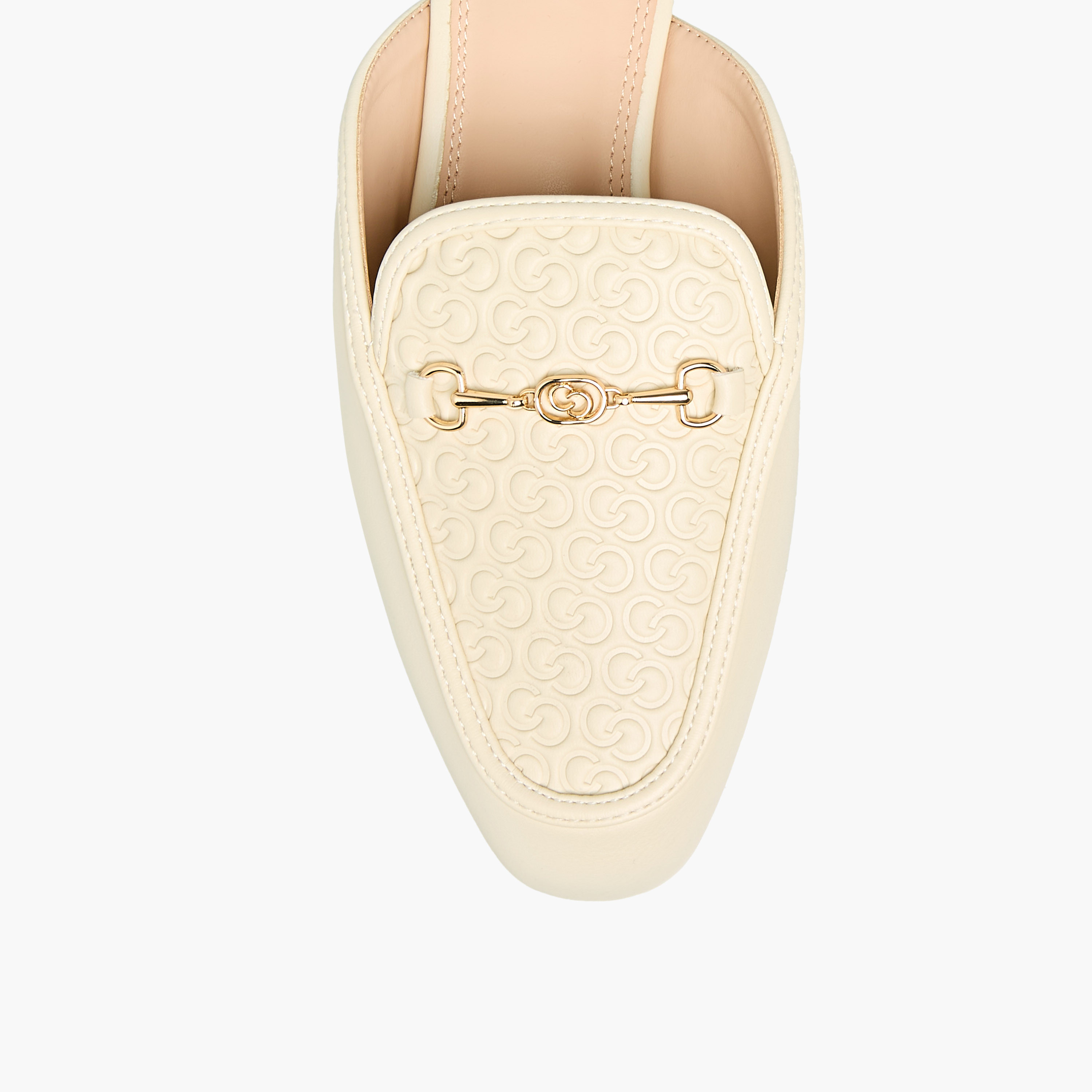 Celeste Women Monogram Embossed Mules-women-shoes-flats-mules-image-4