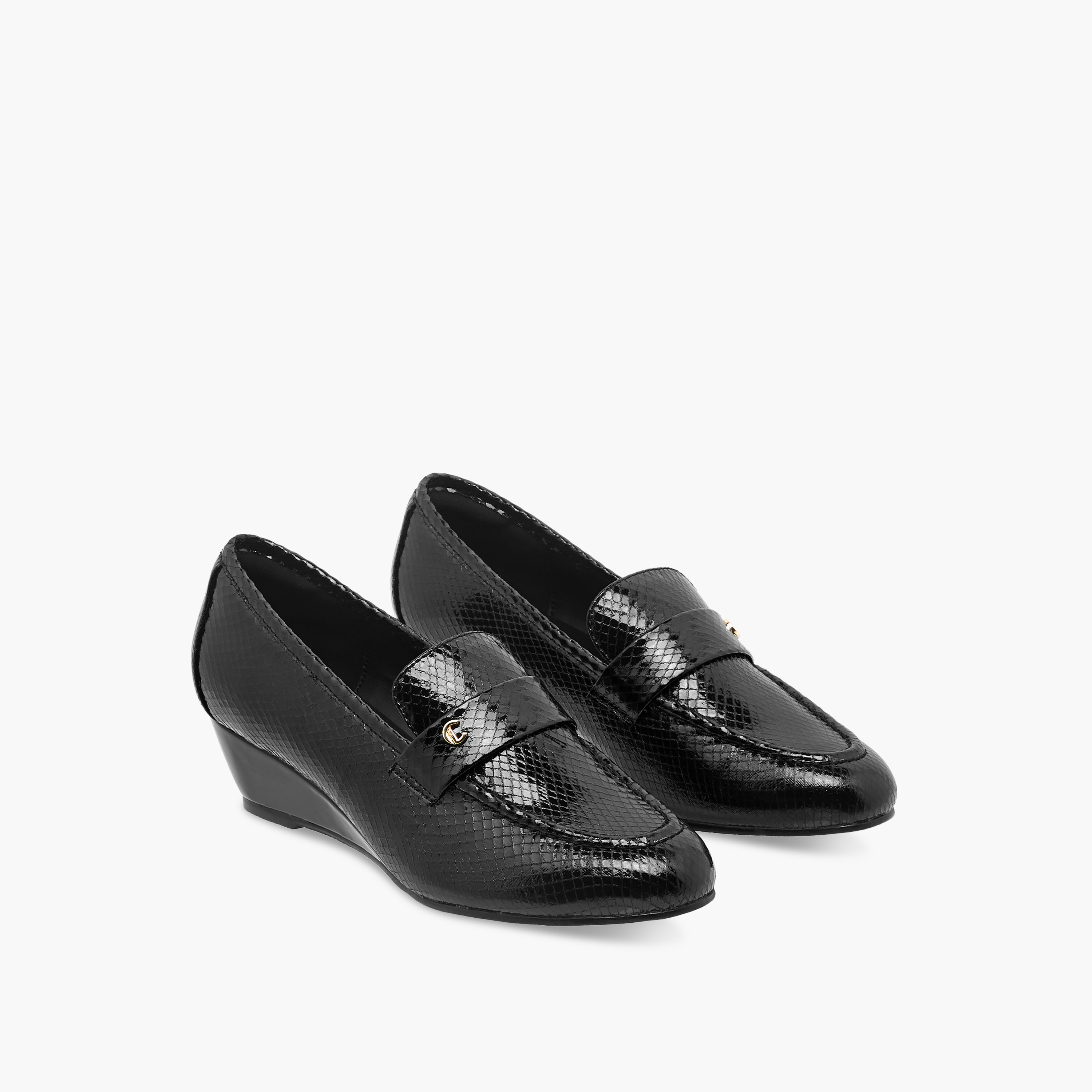 Le Confort Women Textured Wedge Heel Shoes-women-shoes-sandals-heeled-image-1