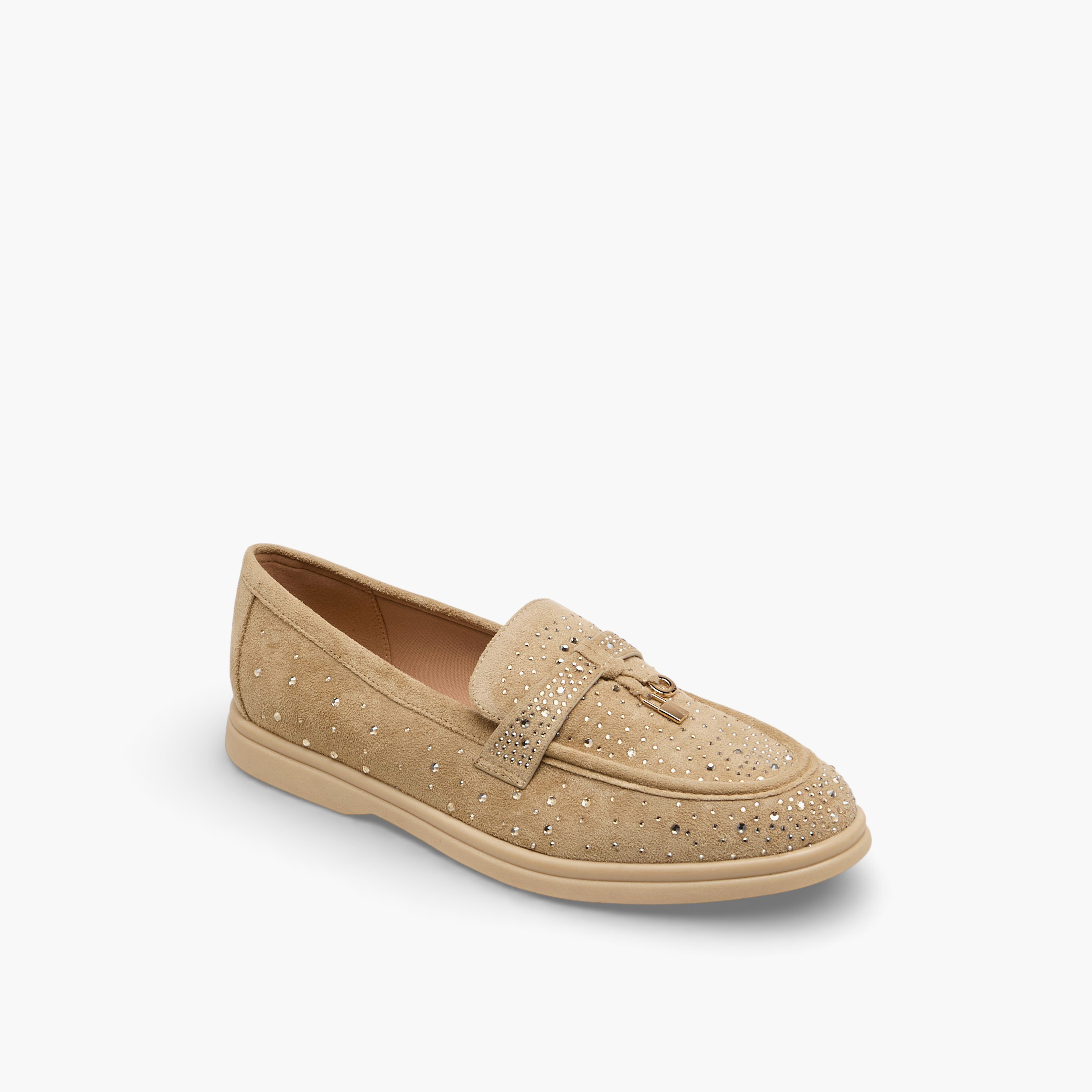 Le Confort Women Embellished Slip-On Loafers-women-shoes-flats-loafers-image-2