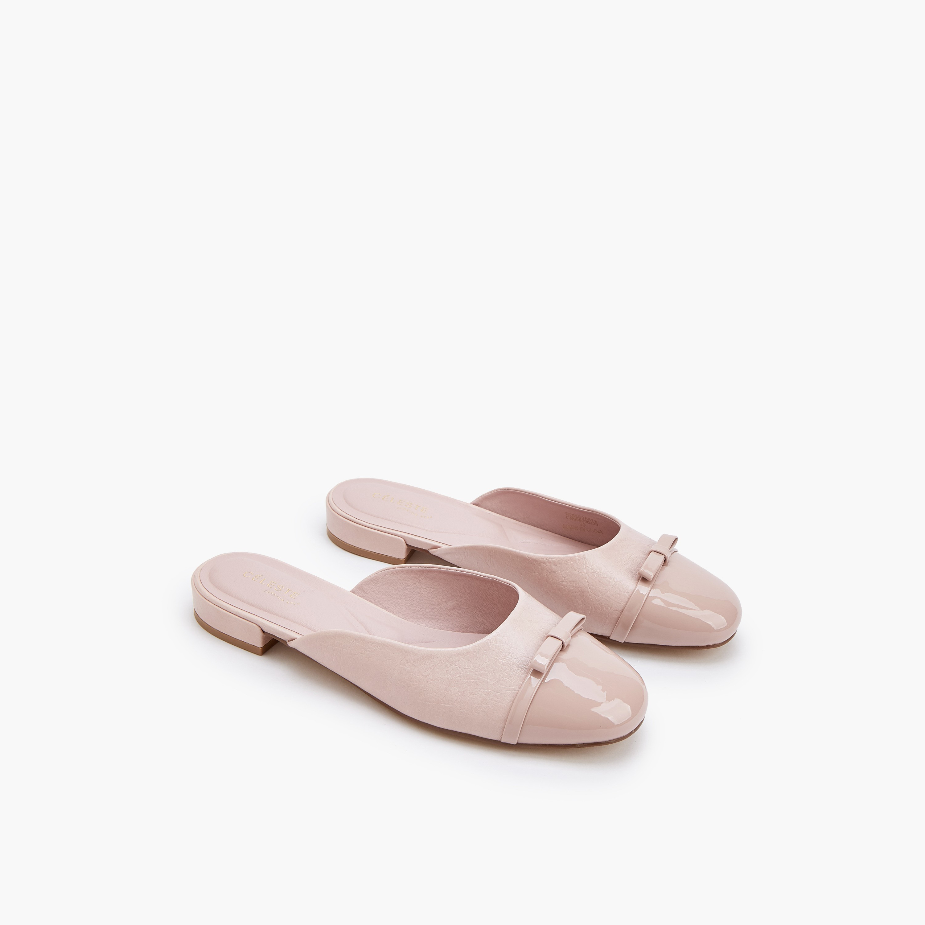 حذاء مول مجعد بارز الملمس للنساء من سيليست-women-shoes-flats-mules-image-1