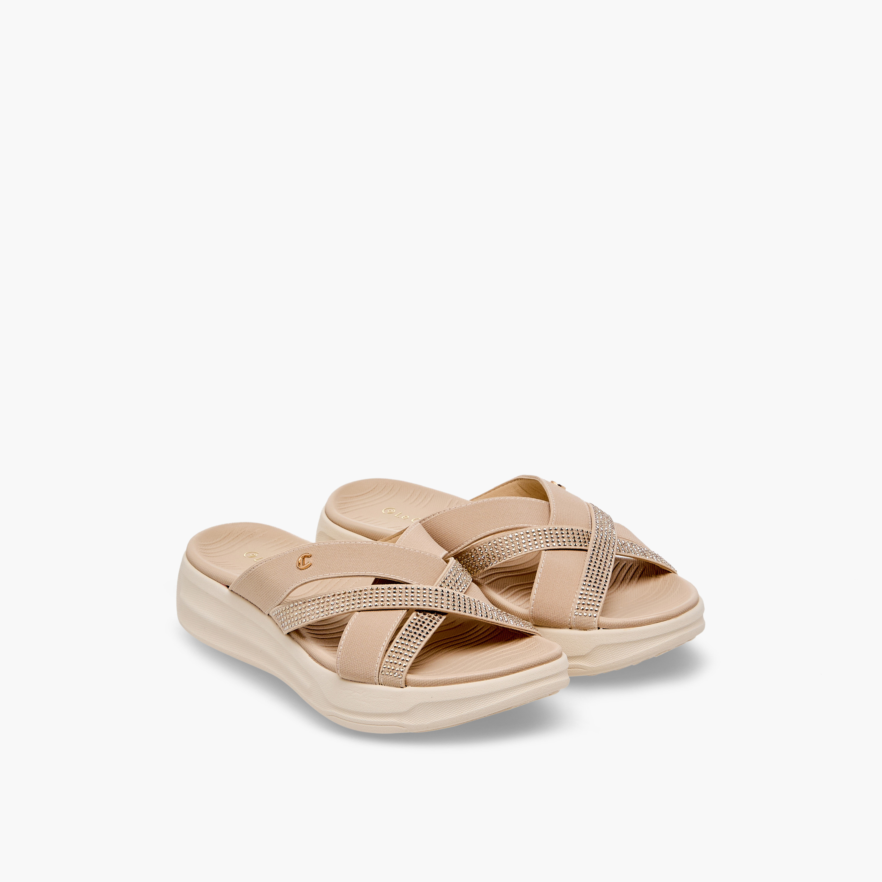 Le Confort Women Embellished Platform Sandals-women-shoes-sandals-flats-image-1