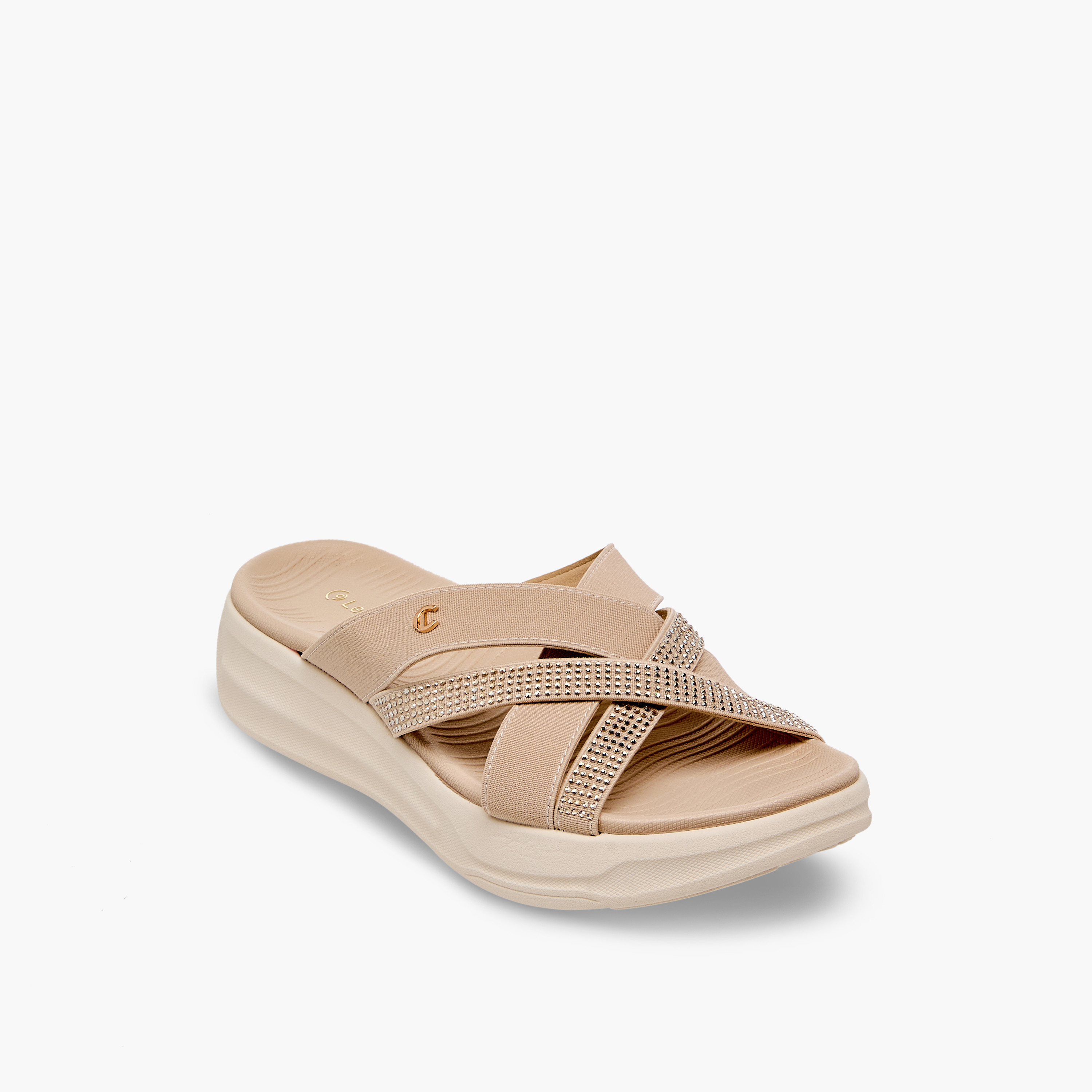 Le Confort Women Embellished Platform Sandals-women-shoes-sandals-flats-image-2