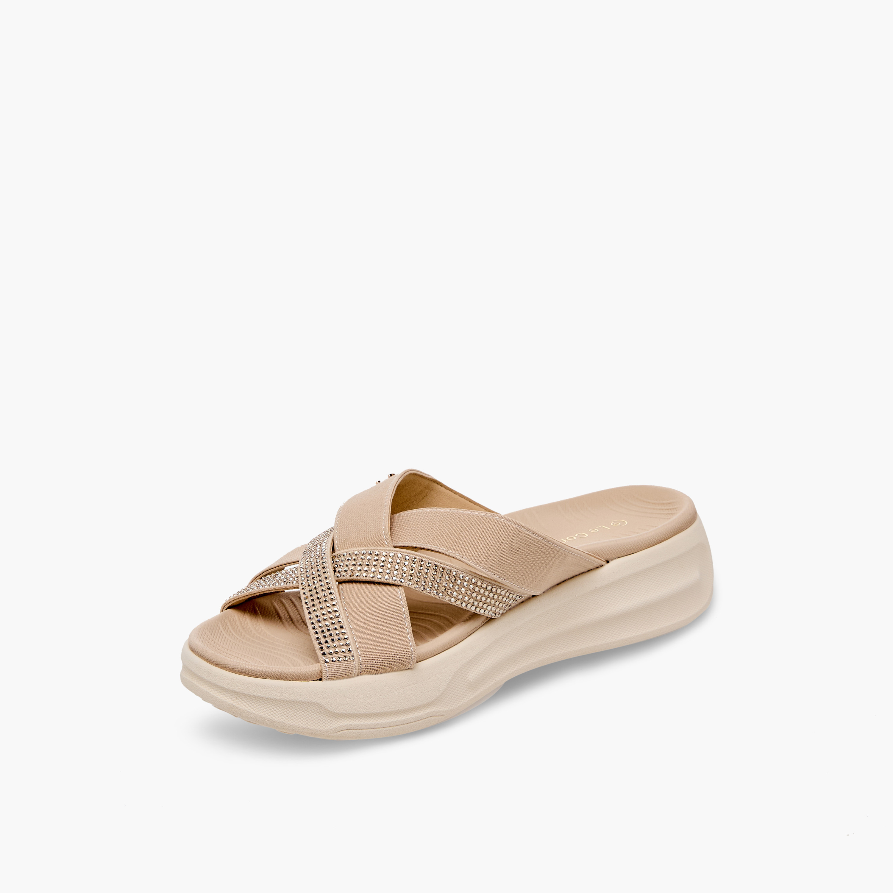 Le Confort Women Embellished Platform Sandals-women-shoes-sandals-flats-image-4