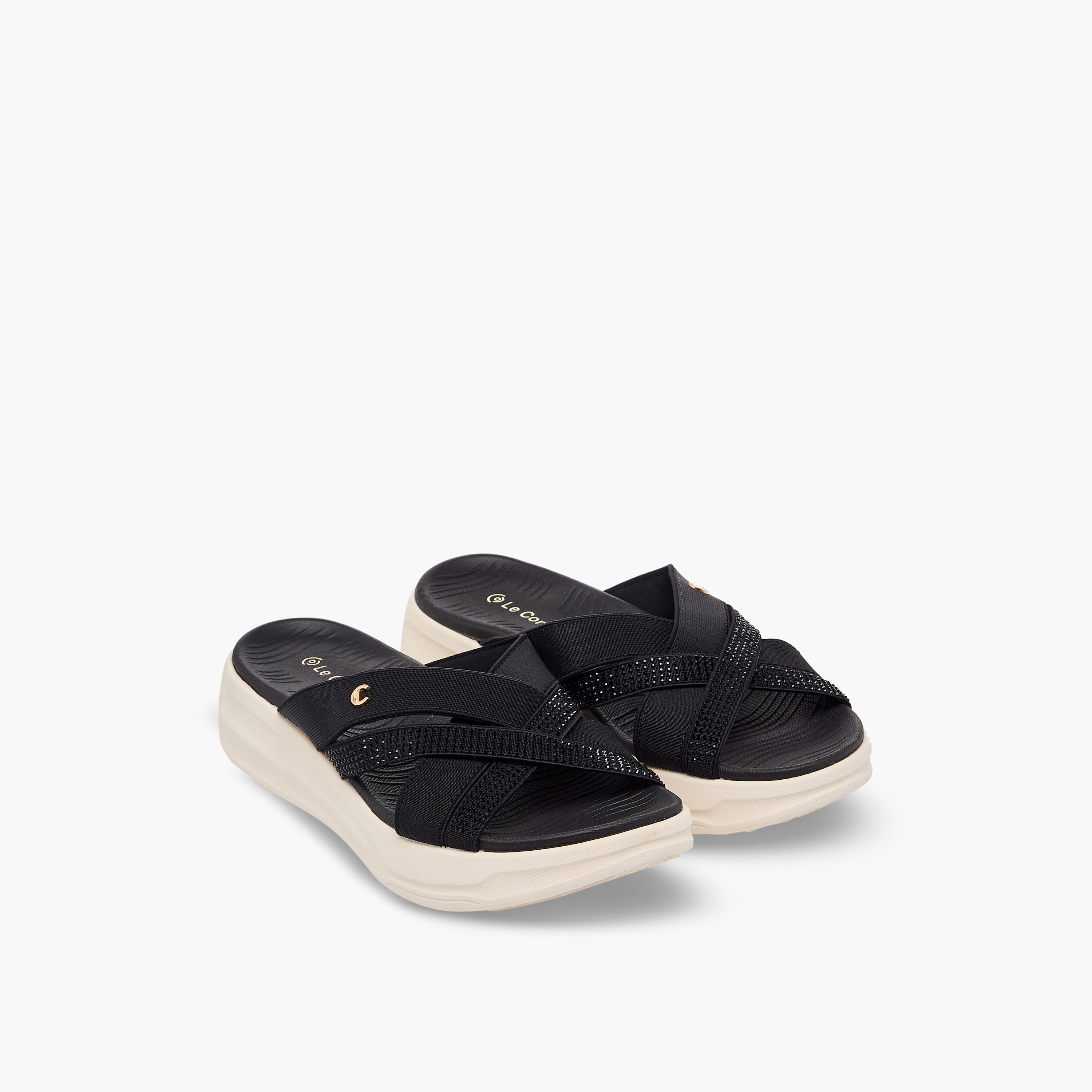 Le Confort Women Embellished Platform Sandals-women-shoes-sandals-flats-image-1