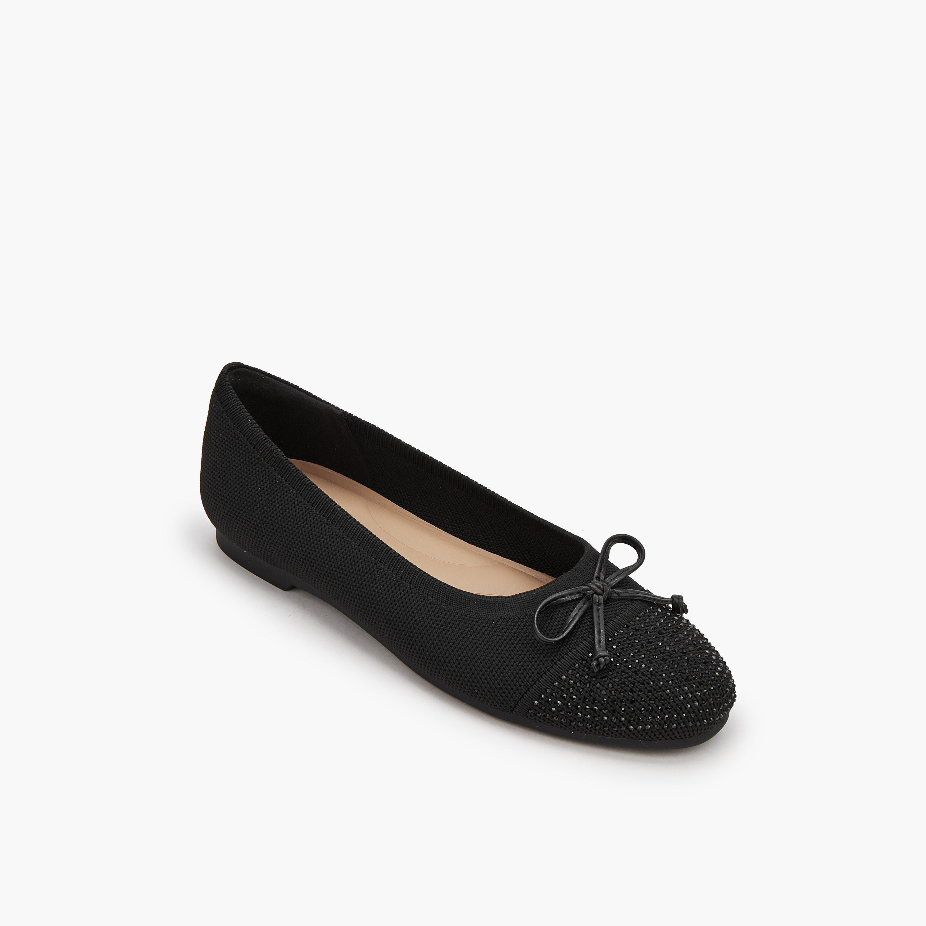 Le Confort Women Embellished Bow Accent Ballerina Shoes-women-shoes-ballerinas-image-2