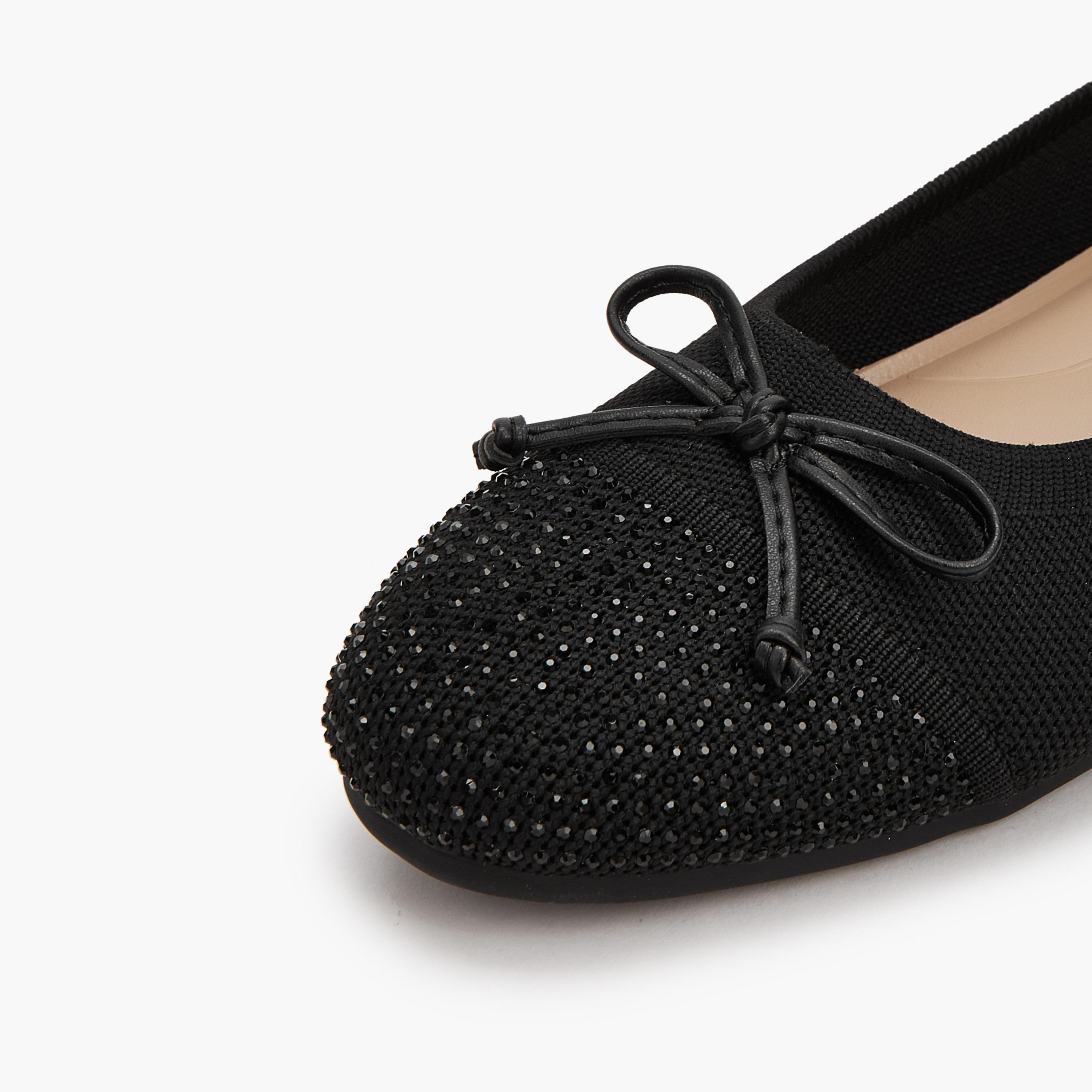 Le Confort Women Embellished Bow Accent Ballerina Shoes-women-shoes-ballerinas-image-4