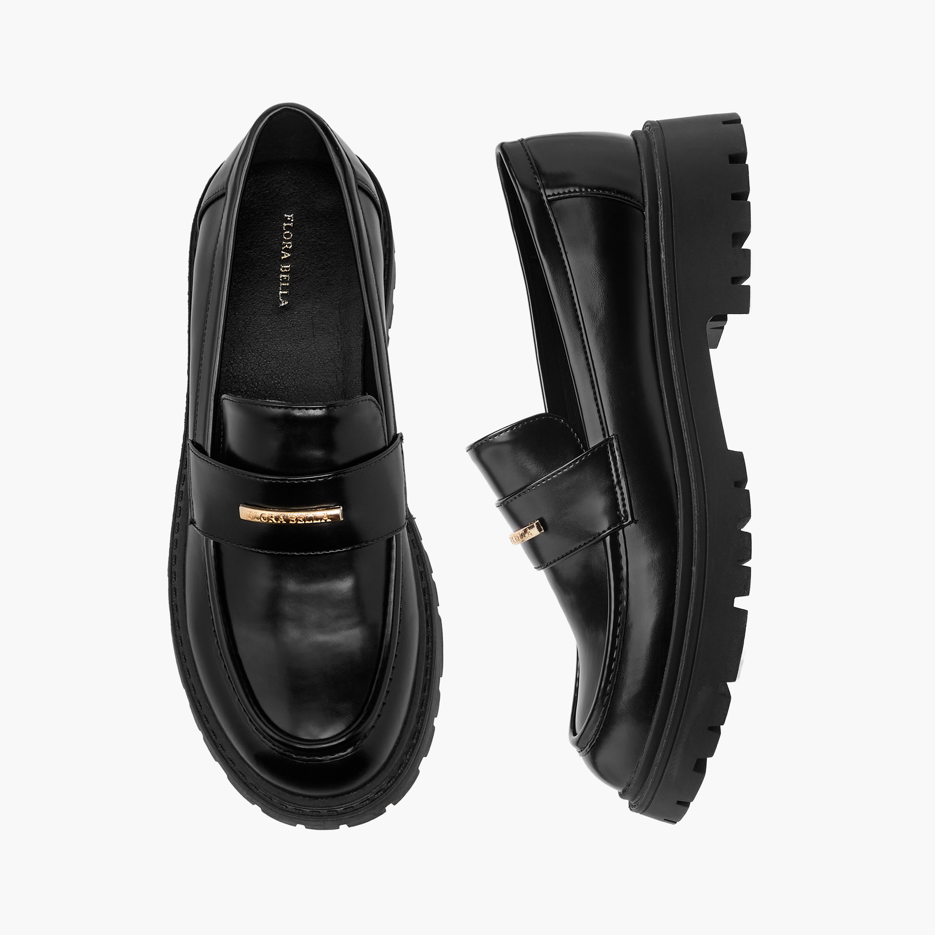 Flora Bella Women Metal Accent Loafers-women-shoes-heels-image-1