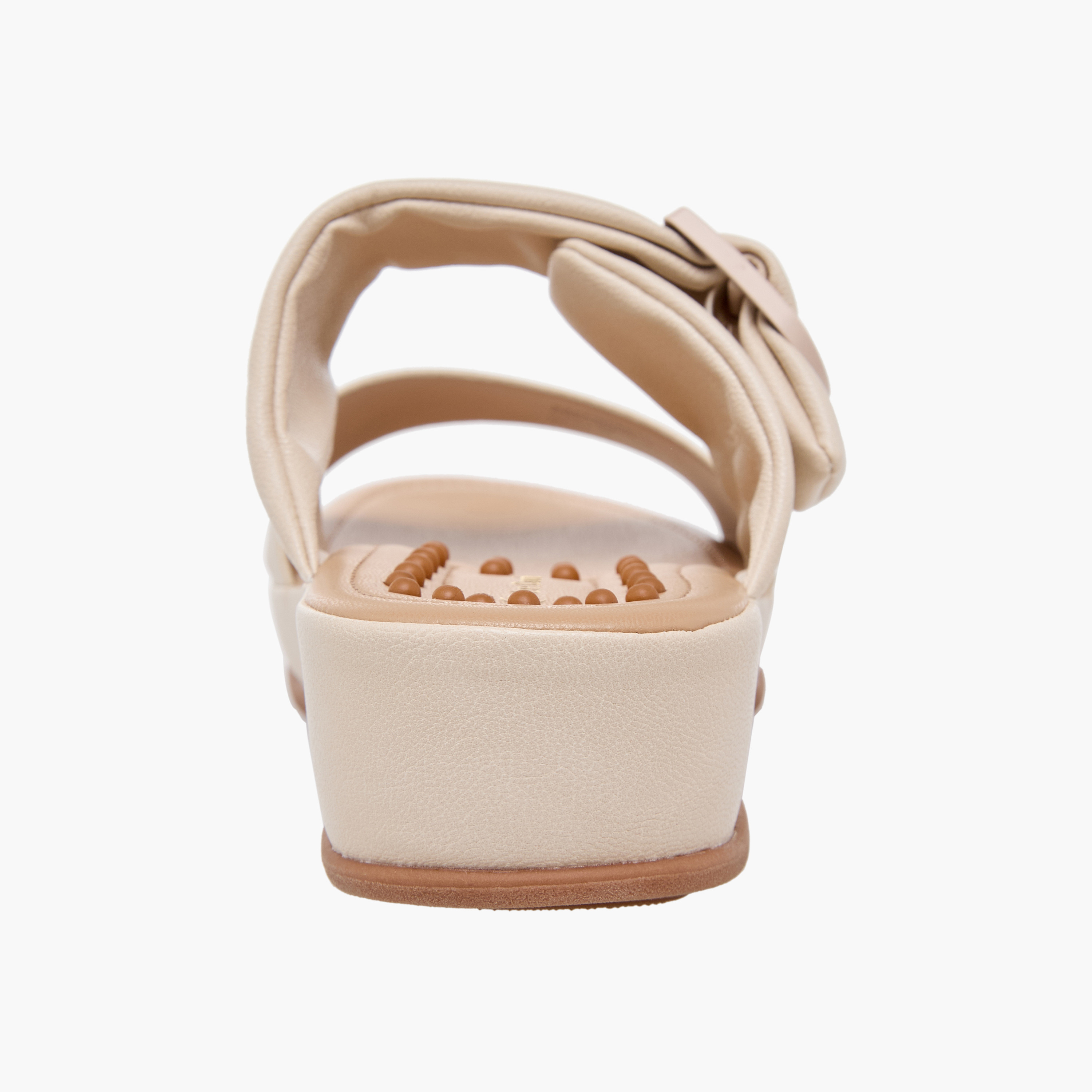 Le Confort Women Buckle Detail Wedge Heel Sandals-women-shoes-sandals-heeled-image-8