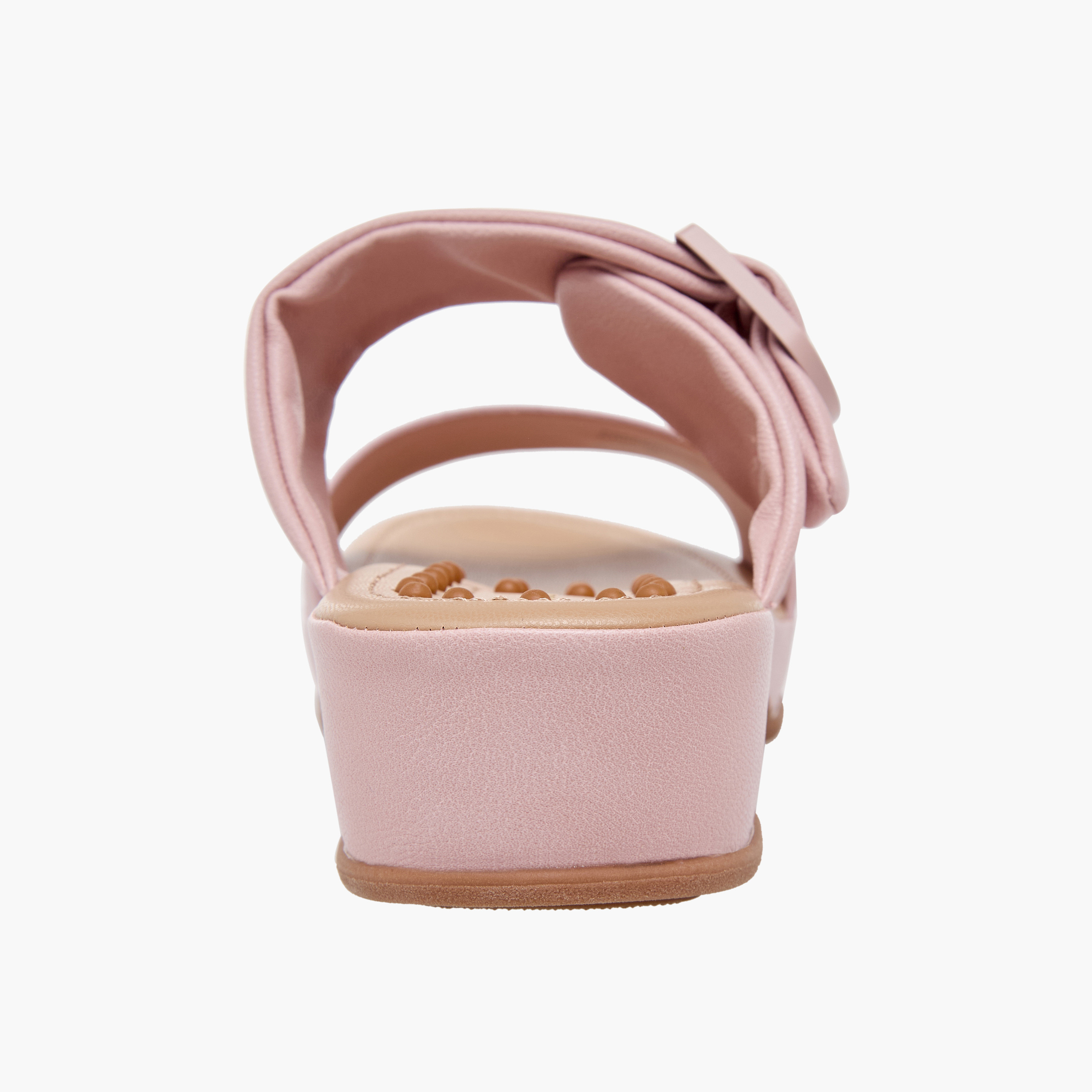 Le Confort Women Buckle Detail Wedge Heel Sandals-women-shoes-sandals-heeled-image-8
