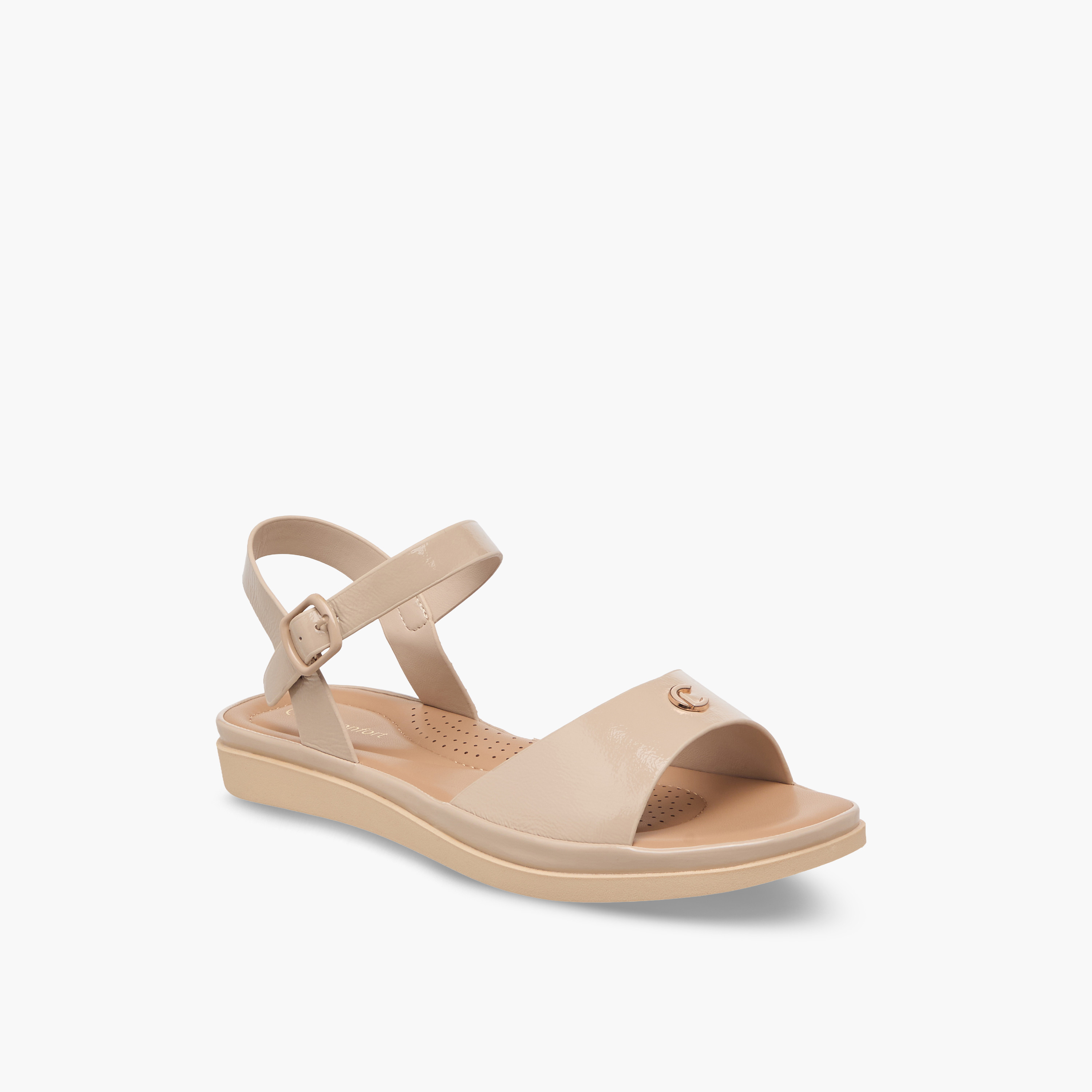 Le Confort Women Buckle Closure Sandals-women-shoes-flats-sandals-image-2