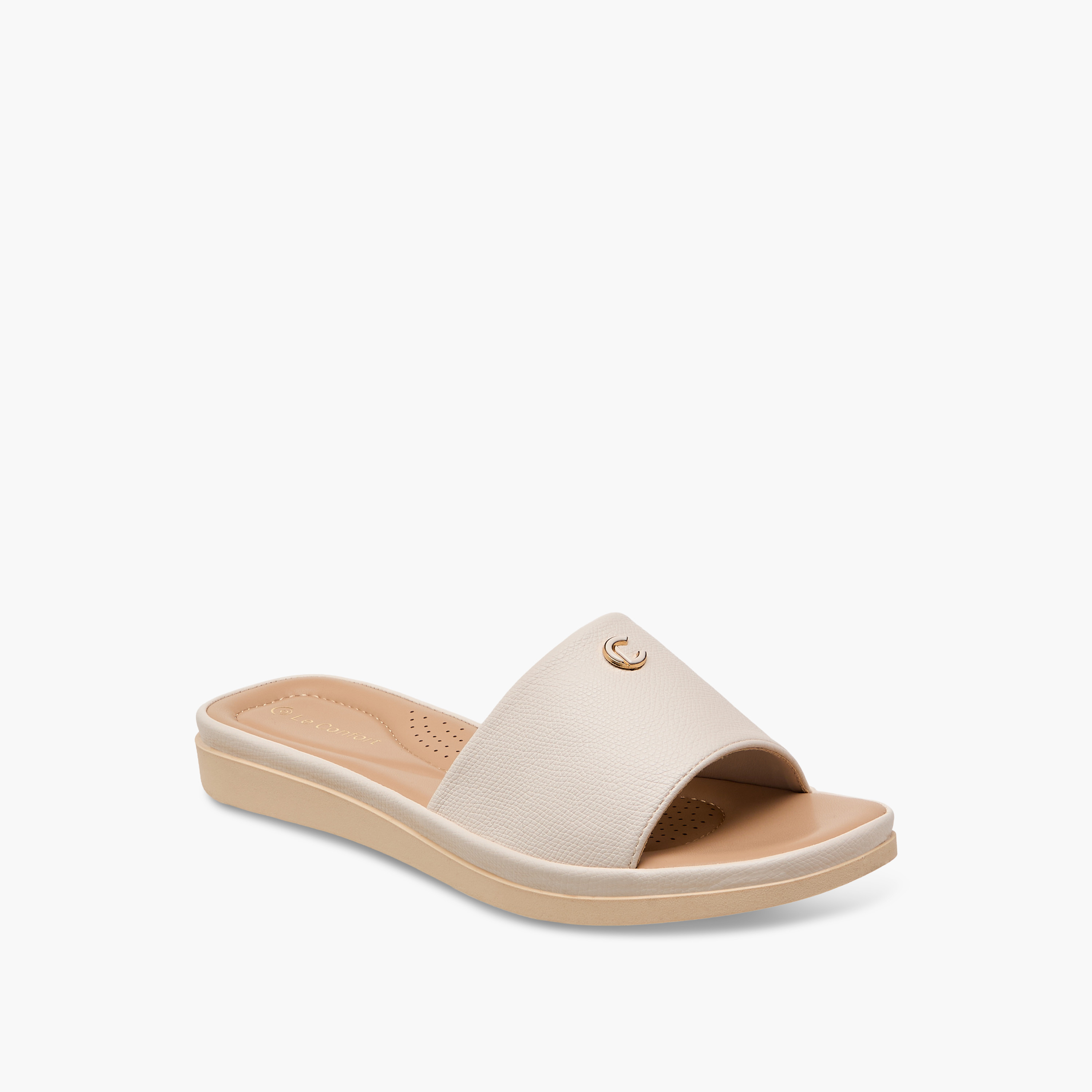 Le Confort Women Textured Comfort Sandals-women-shoes-flats-sandals-image-2