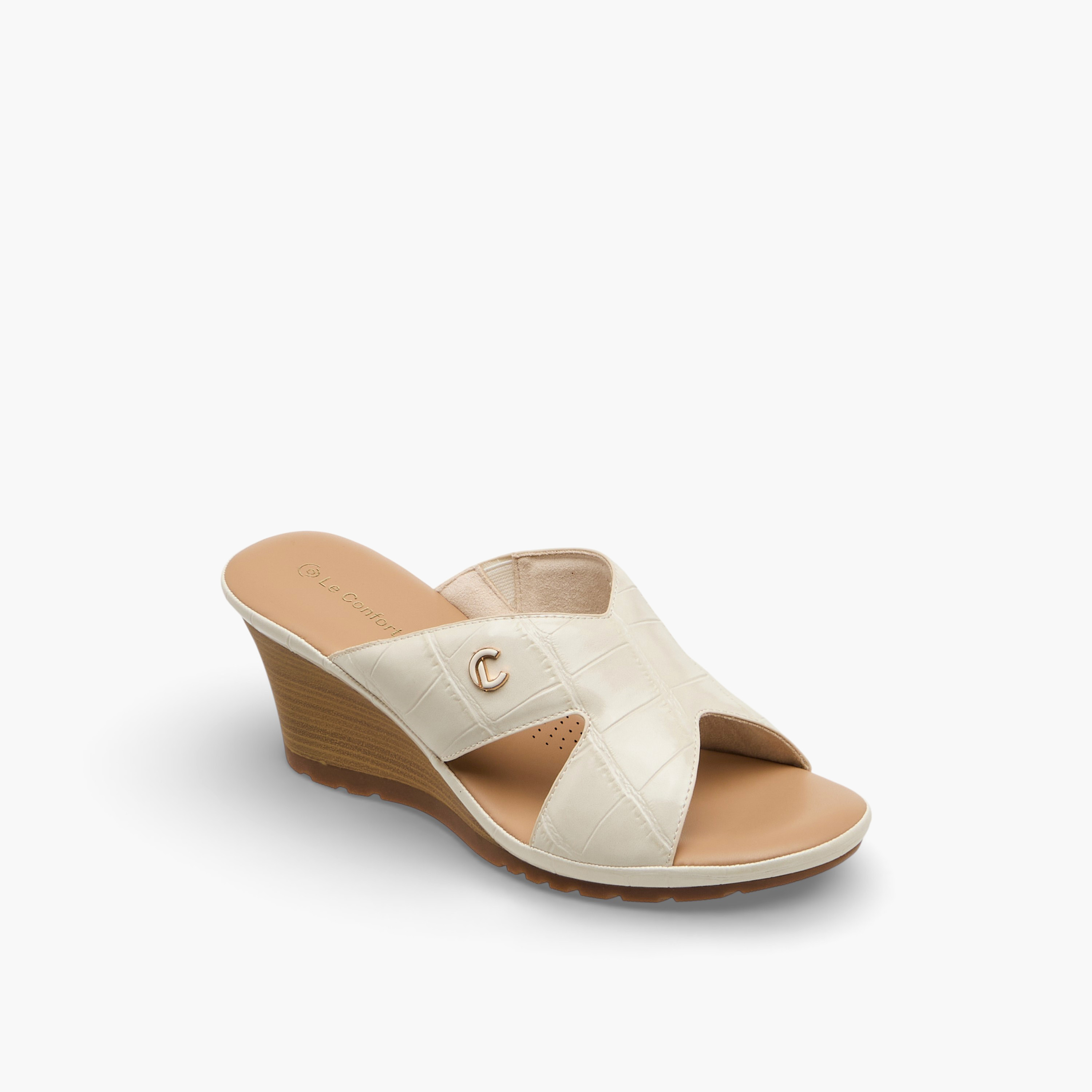 Le Confort Women Wedge Heel Comfort Sandals-women-shoes-sandals-heeled-image-2