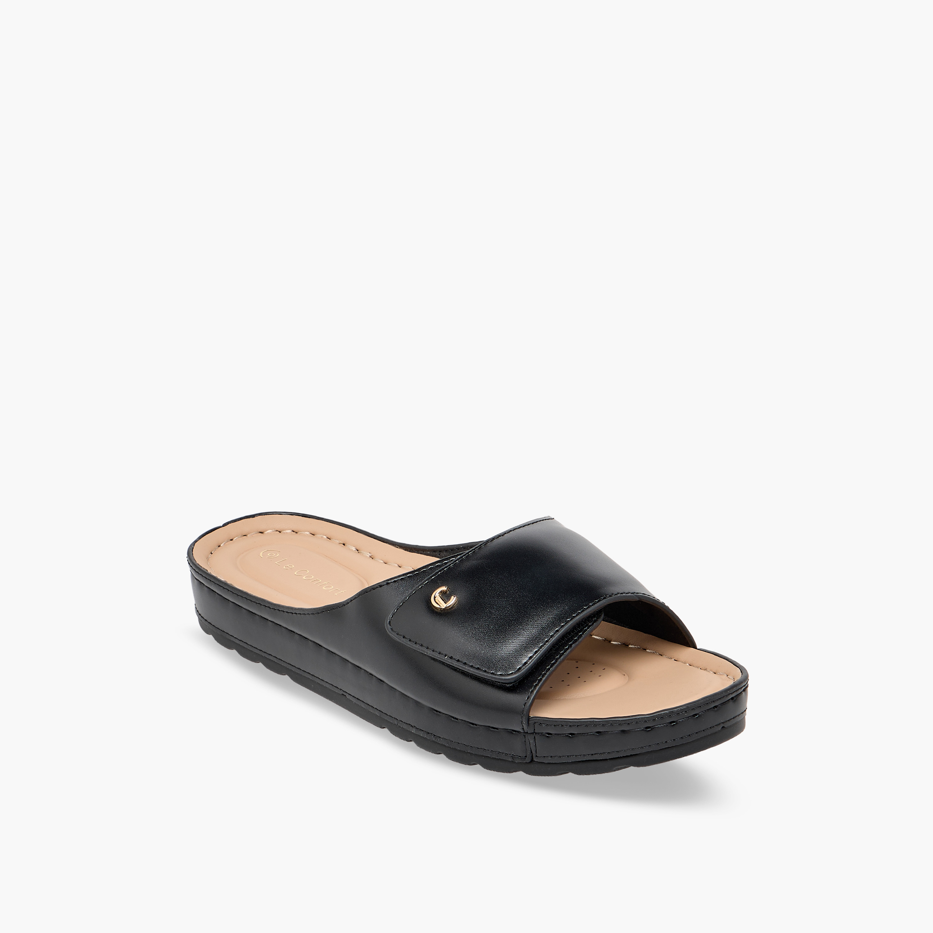 Le Confort Women Slip-On Comfort Sandals-women-shoes-sandals-flats-image-2