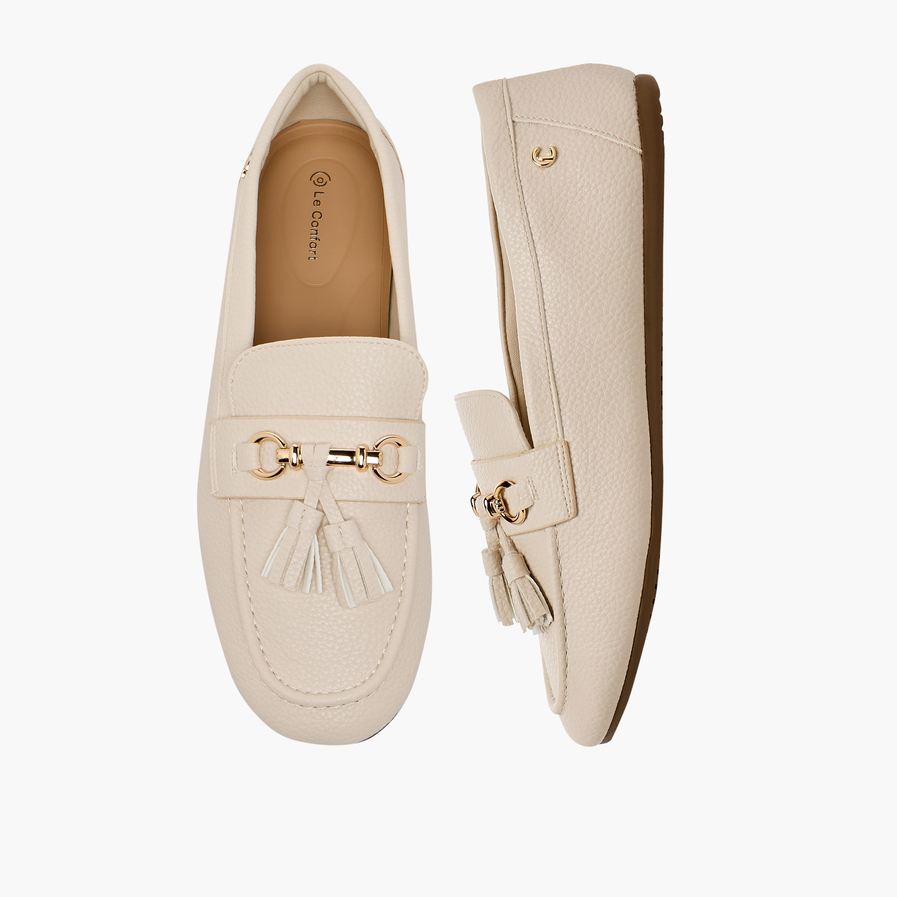 حذاء لوفر نسائي سهل الارتداء من لو كونفورت-women-shoes-loafersandmoccasins-image-1