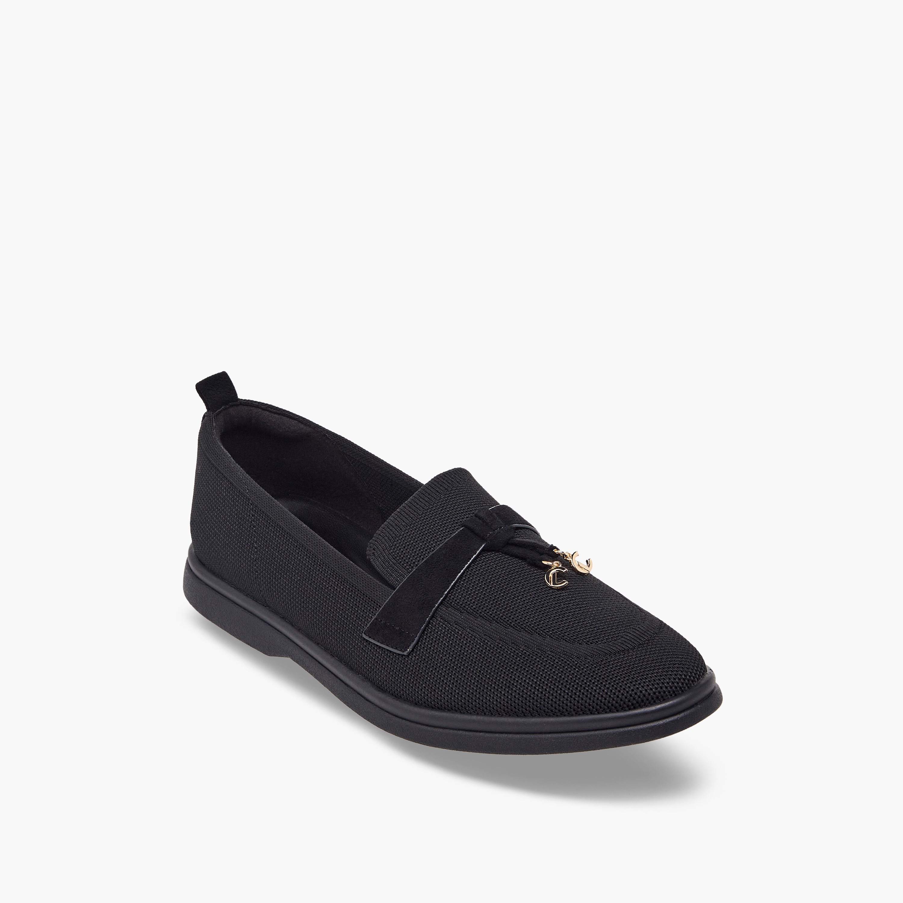 حذاء خفيف بزينة معدنية للنساء من لو كونفورت-women-shoes-loafersandmoccasins-image-2