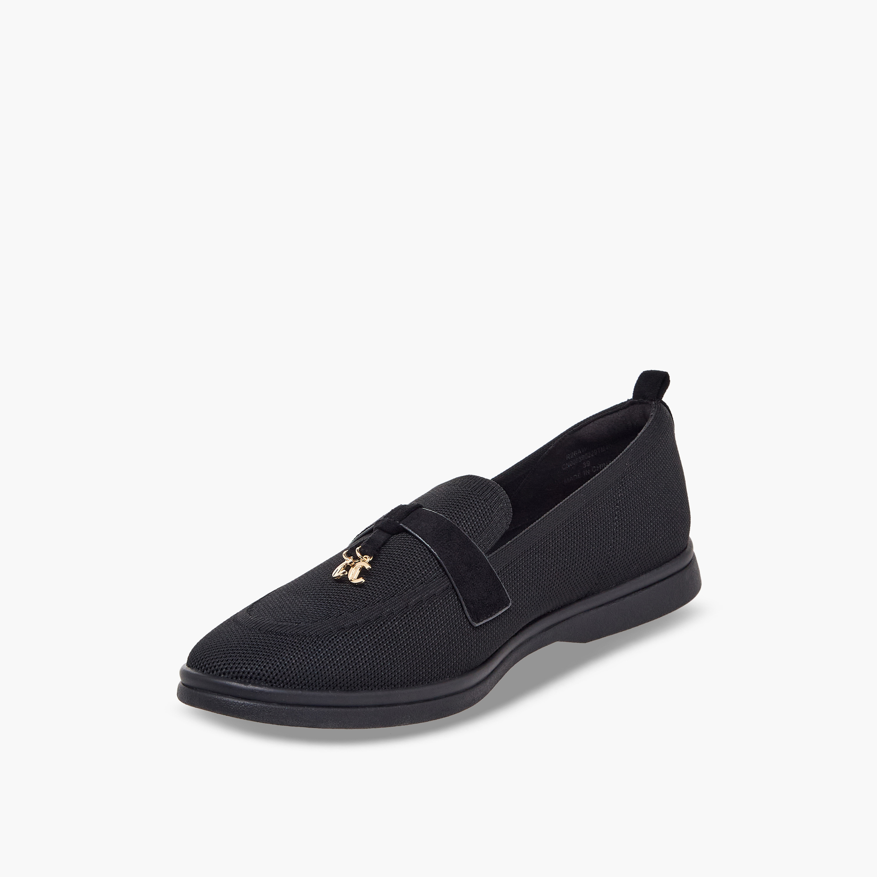 حذاء خفيف بزينة معدنية للنساء من لو كونفورت-women-shoes-loafersandmoccasins-image-4