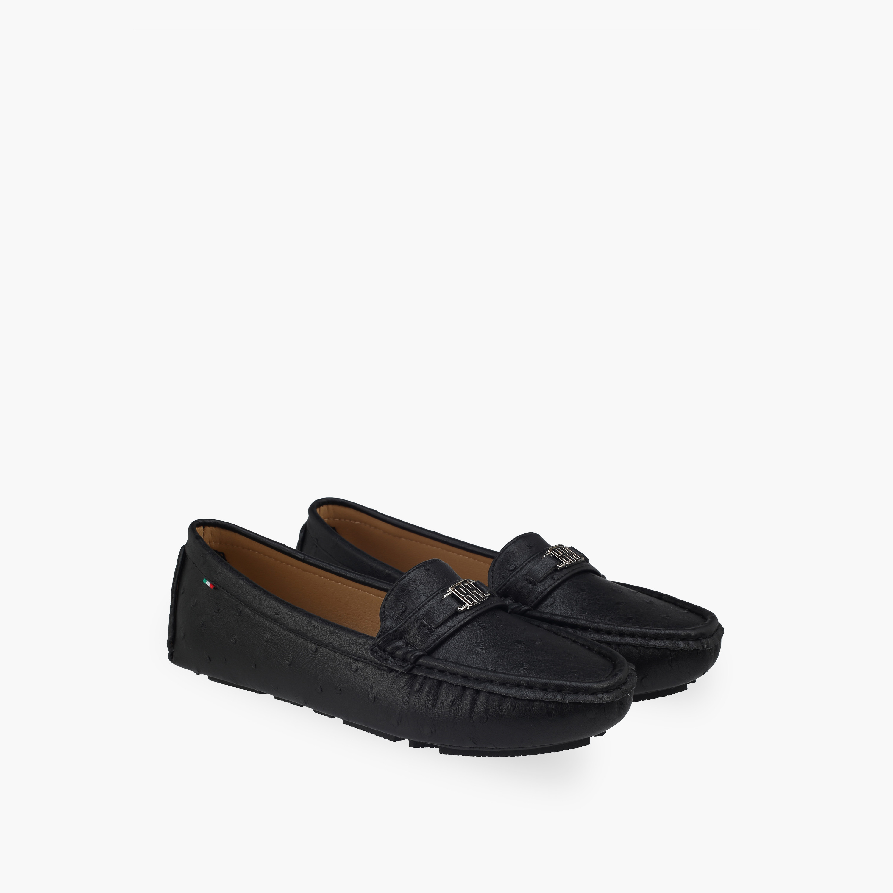 Renzo Ruganni Women Metallic Accent Moccasins-women-shoes-loafersandmoccasins-image-1
