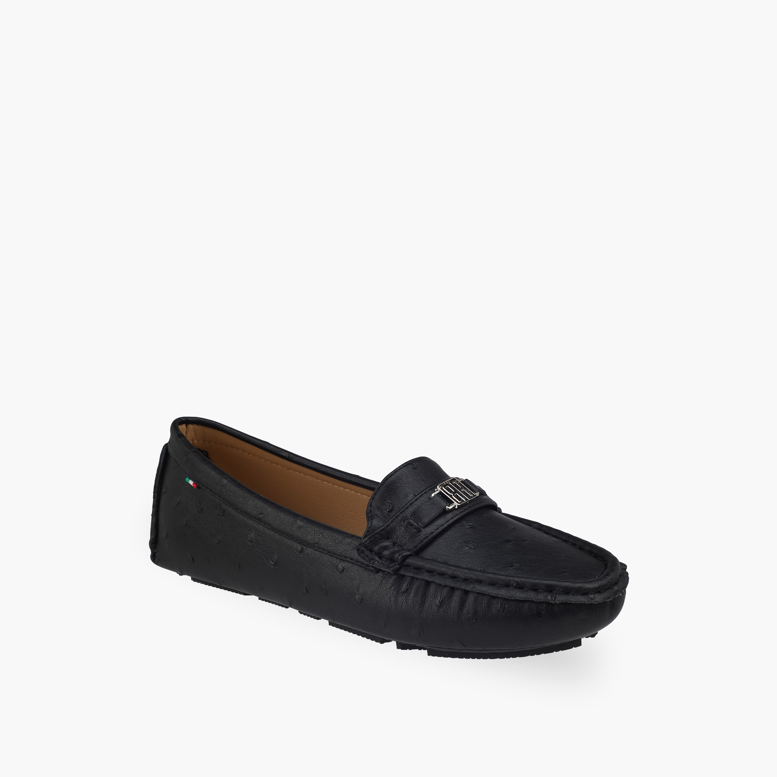 Renzo Ruganni Women Metallic Accent Moccasins-women-shoes-loafersandmoccasins-image-2