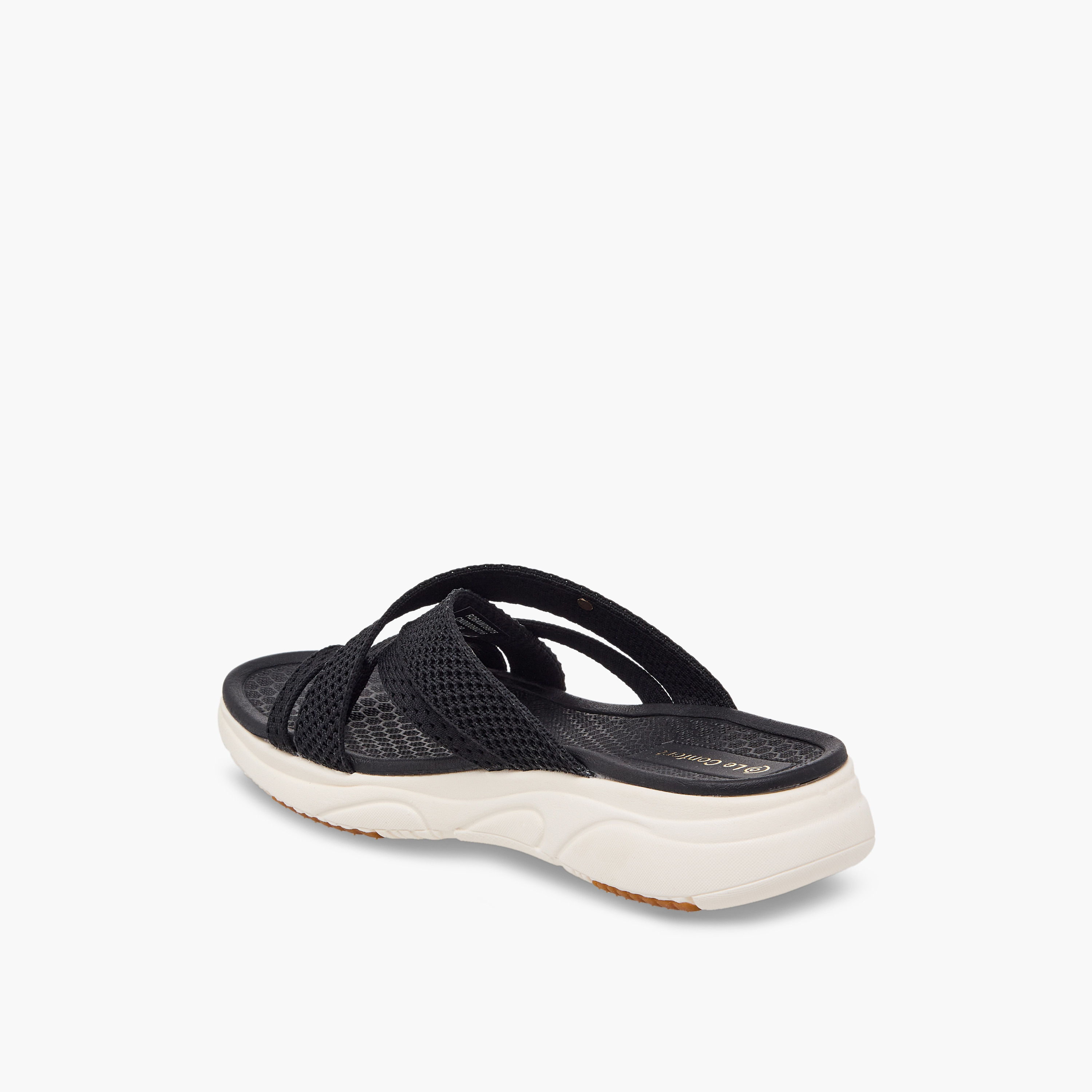 Le Confort Women Textured Slip-On Sandals-women-shoes-sandals-flats-image-5