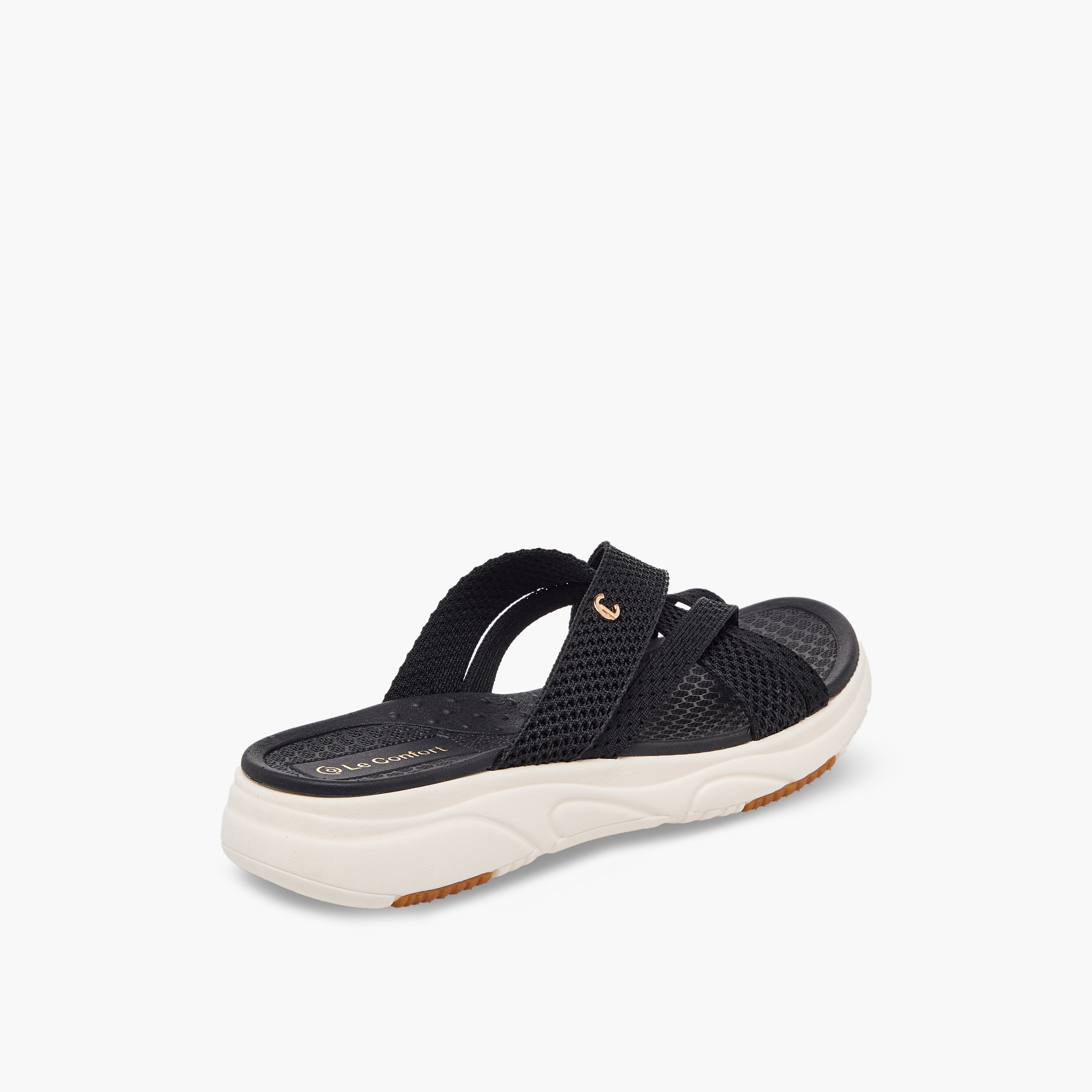 Le Confort Women Textured Slip-On Sandals-women-shoes-sandals-flats-image-6