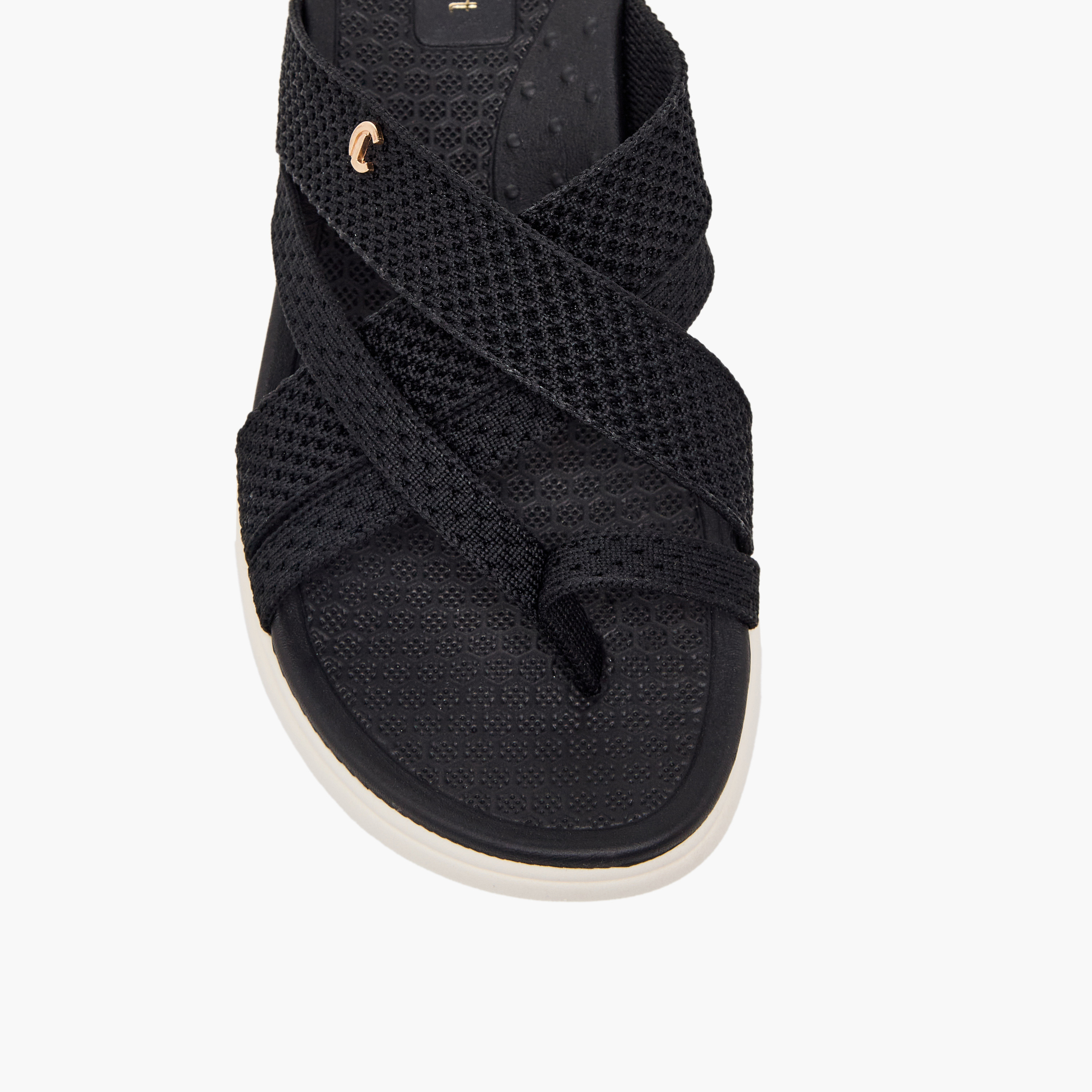 Le Confort Women Textured Slip-On Sandals-women-shoes-sandals-flats-image-7