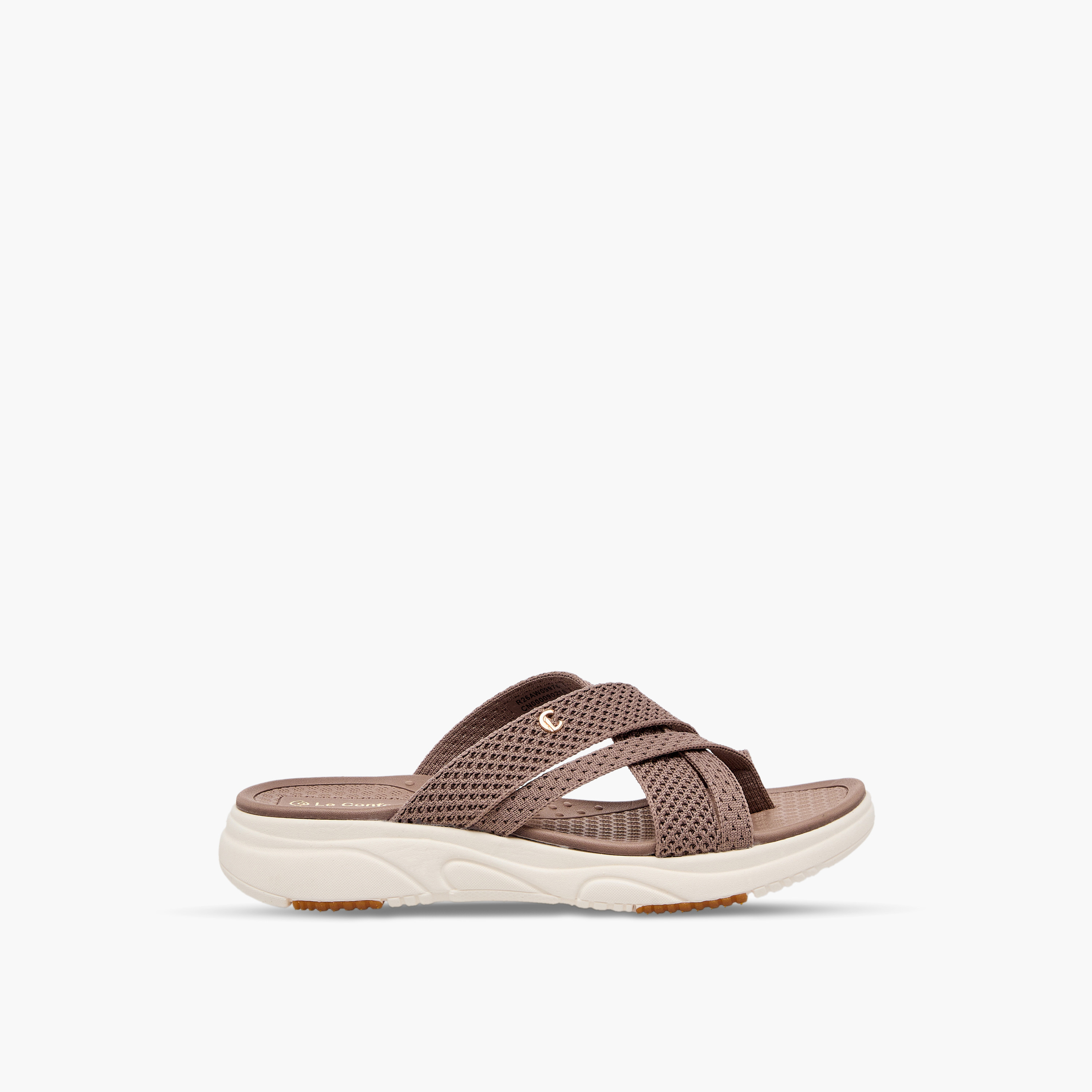Le Confort Women Textured Slip-On Sandals-women-shoes-sandals-flats-image-3