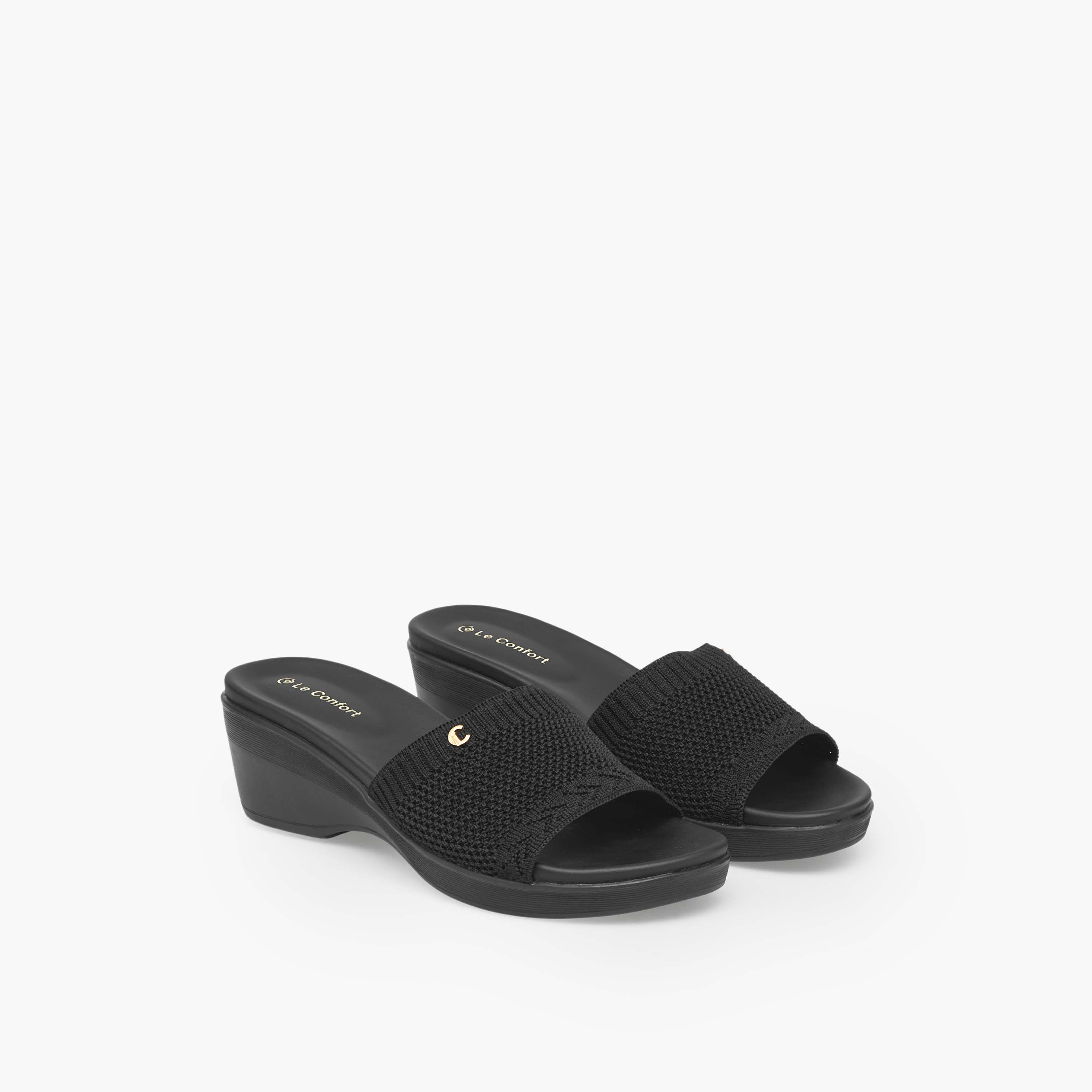 Le Confort Women Wedge Heel Sandals-women-shoes-sandals-heeled-image-1
