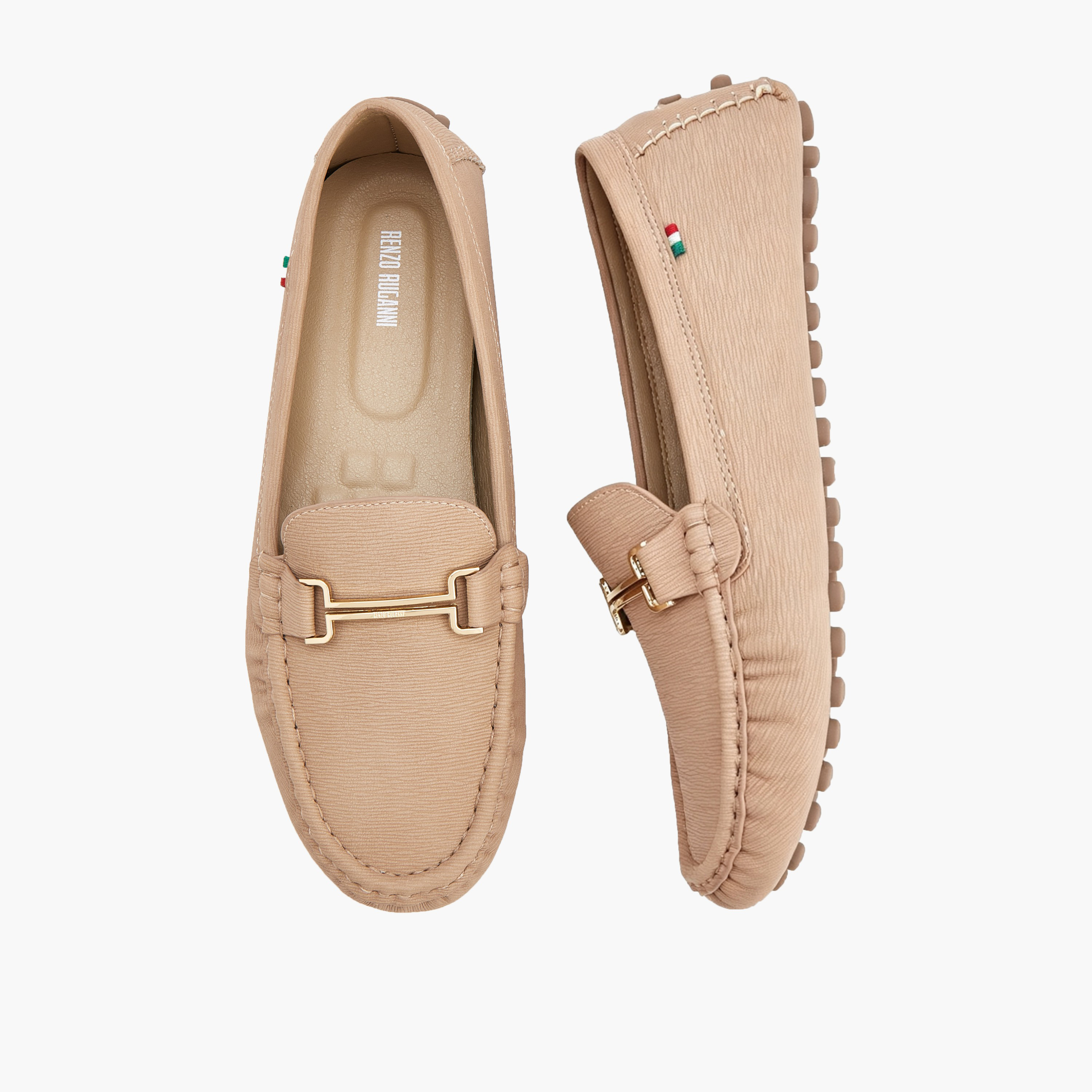 حذاء موكاسين سهل الارتداء للنساء من رينزو روجاني-women-shoes-flats-moccasins-image-1