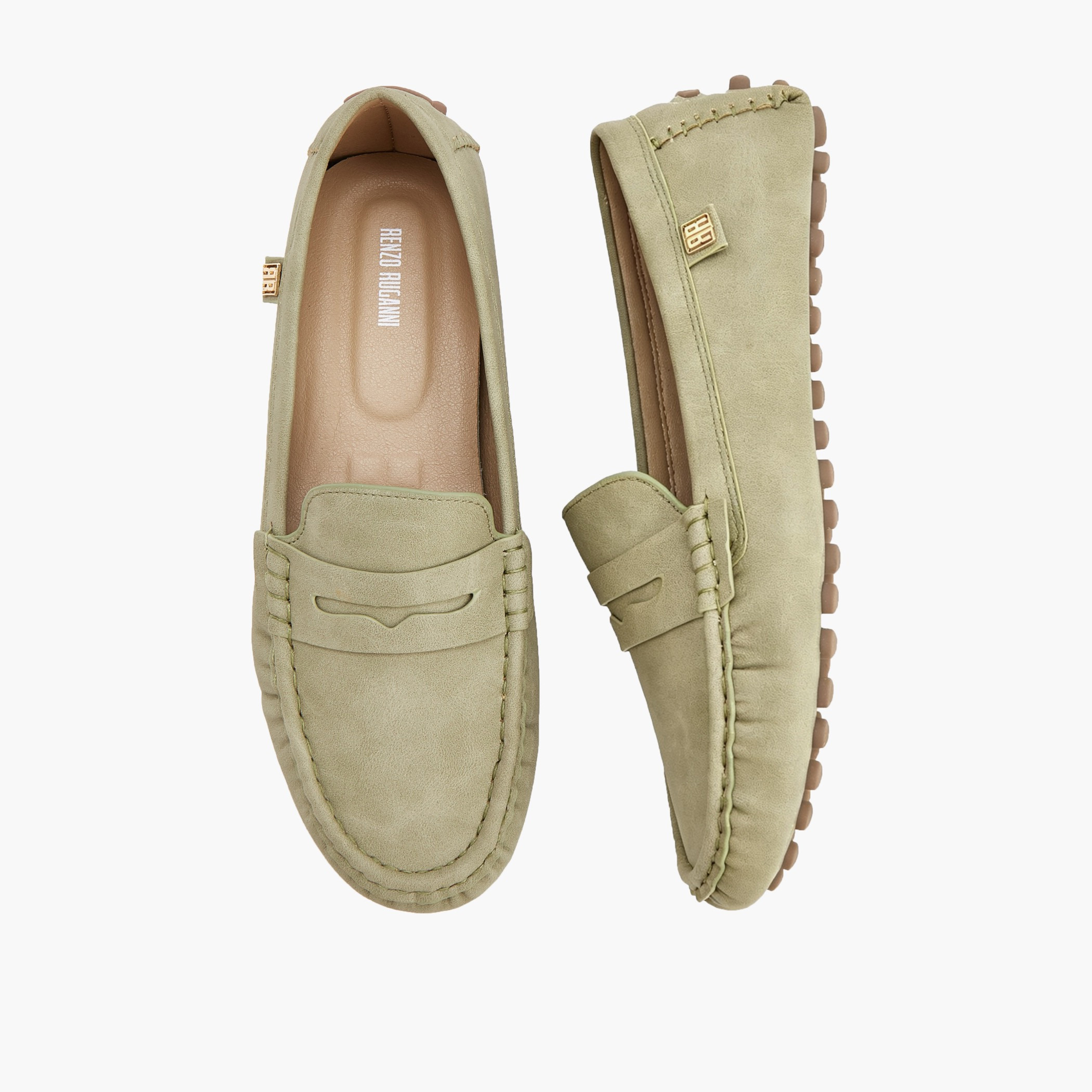 Renzo Ruganni Women Solid Slip-On Loafers-women-shoes-flats-loafers-image-1
