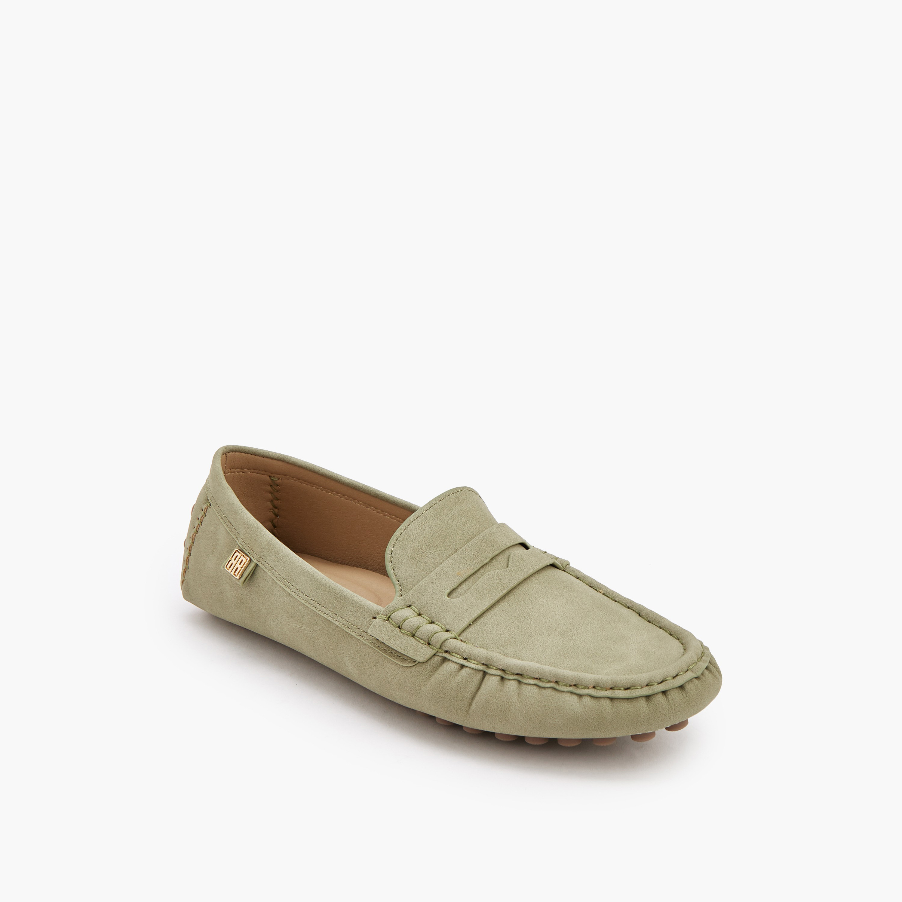 Renzo Ruganni Women Solid Slip-On Loafers-women-shoes-flats-loafers-image-2